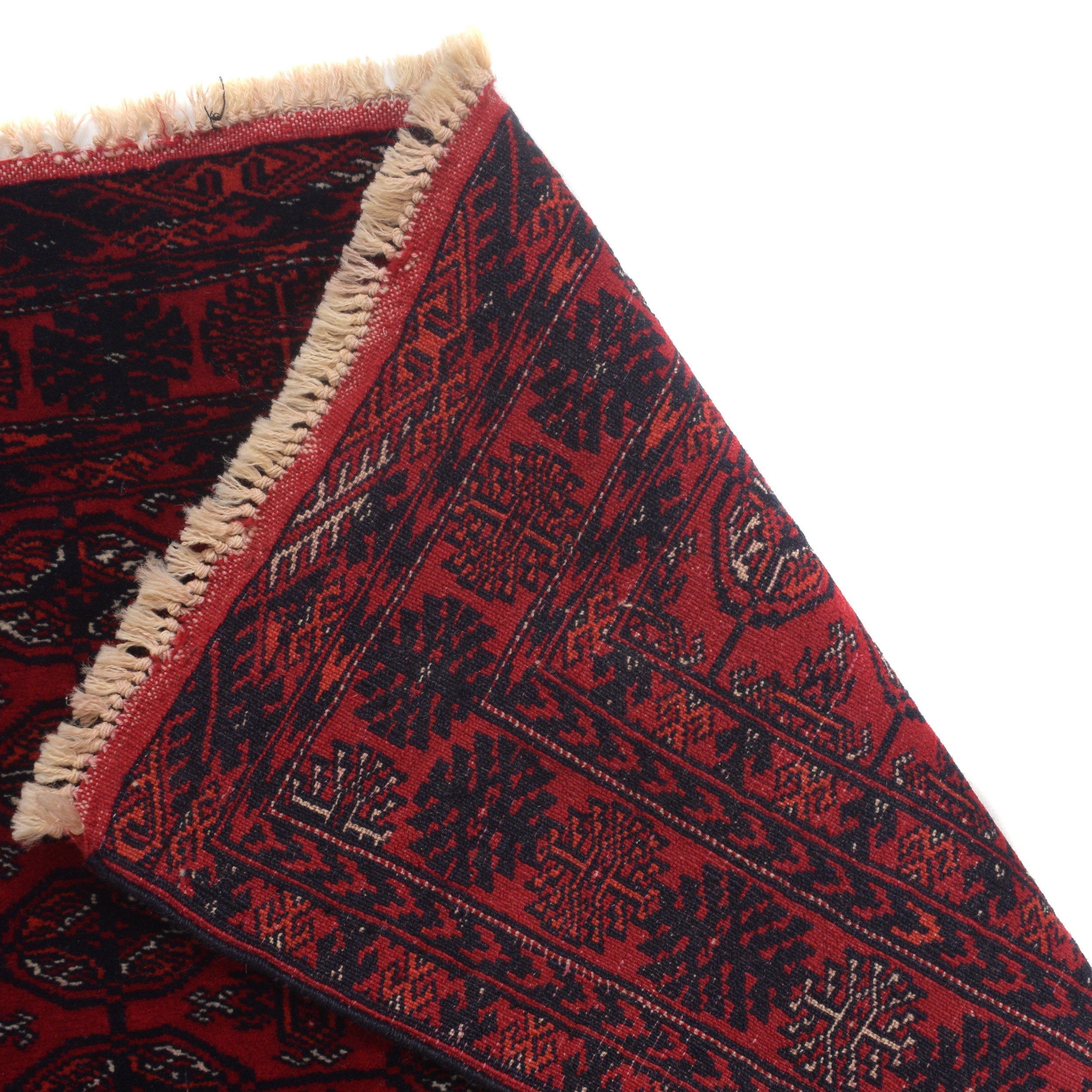Handmade Bokhara Runner Red 84 x 168 cm (ID G22931)