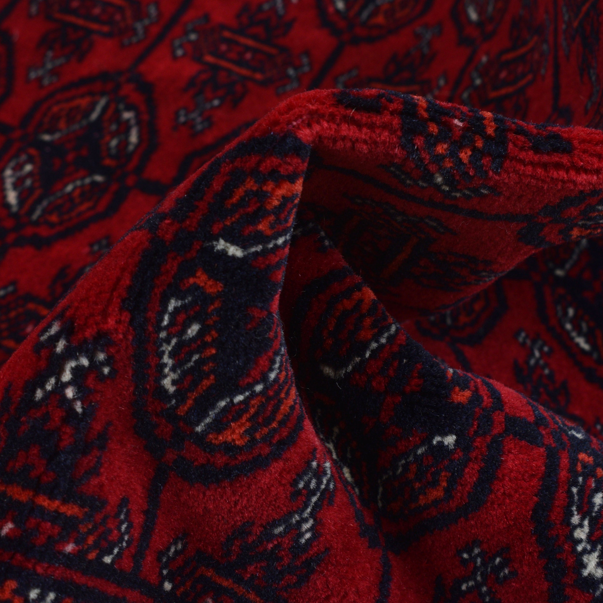 Handmade Bokhara Runner Red 84 x 168 cm (ID G22931)