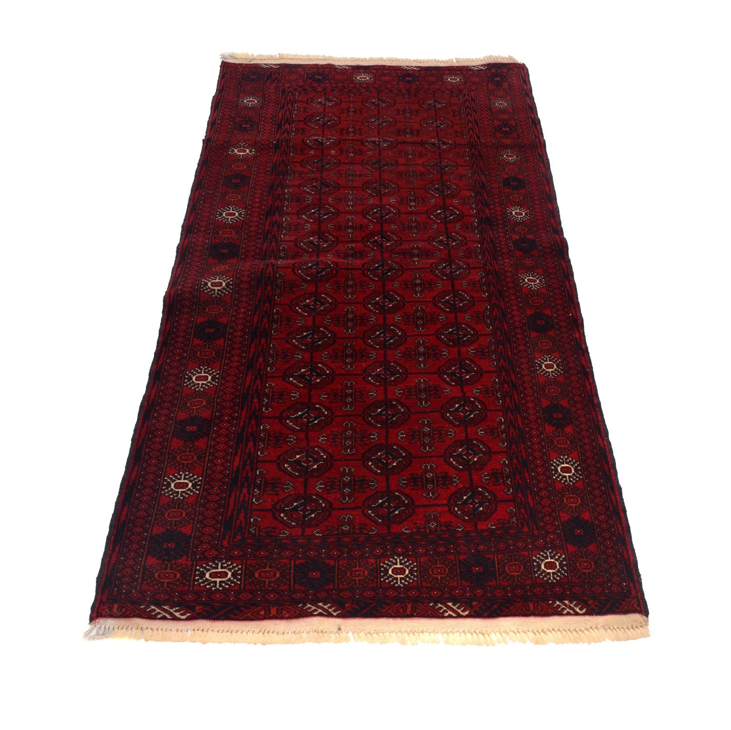 Handmade Wool Bokhara Rug 88 x 166 cm (ID G22932)