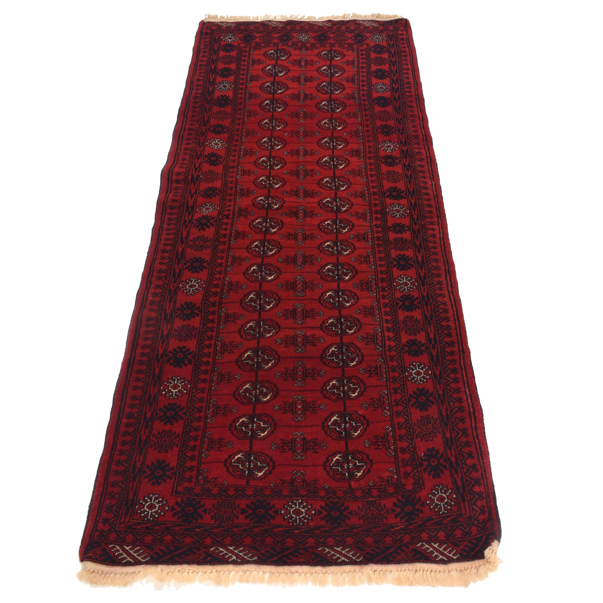 Premium Handmade Bokhara Wool Runner Rug 79 x 191cm (ID G22933)