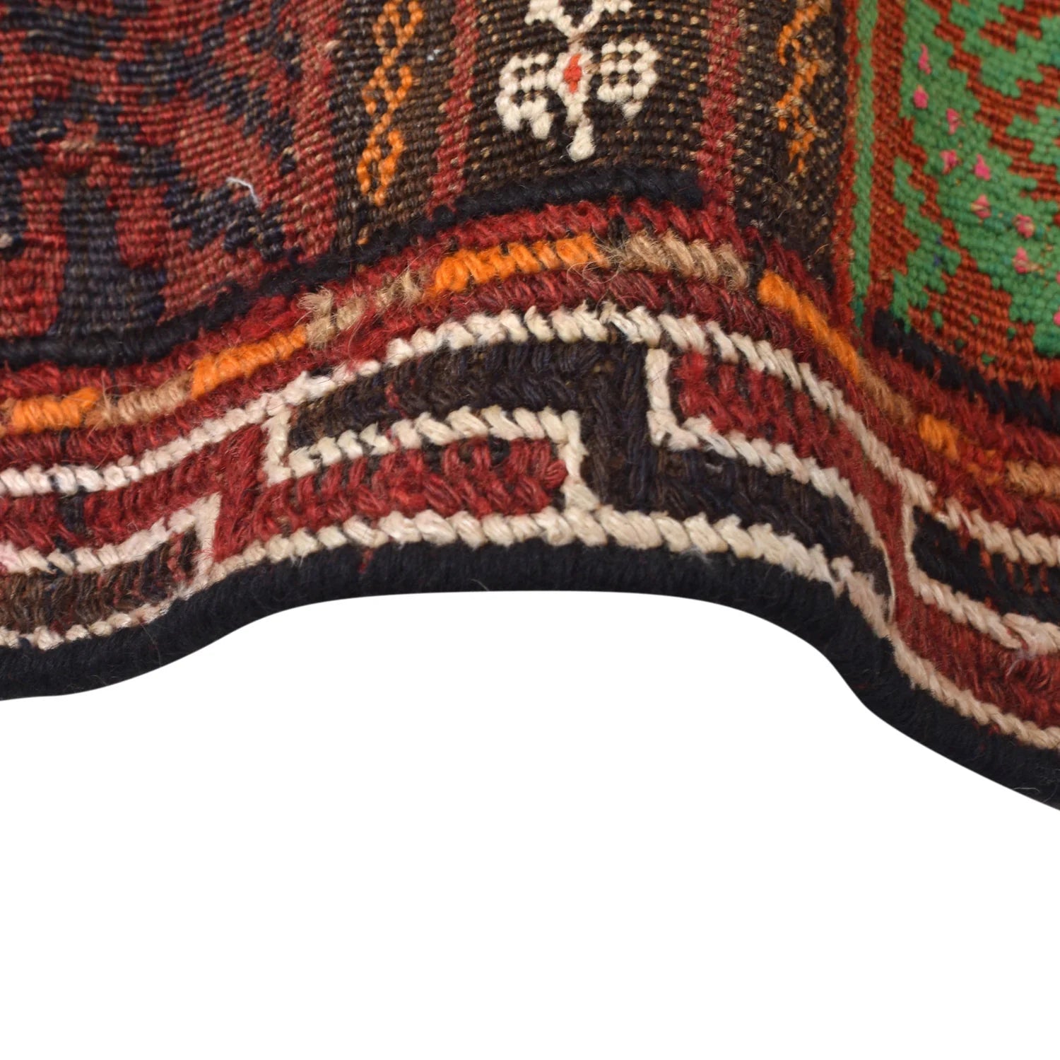 Handmade Natural Wool Dining Room Kilim Rug 155 × 235 cm – No. G23730