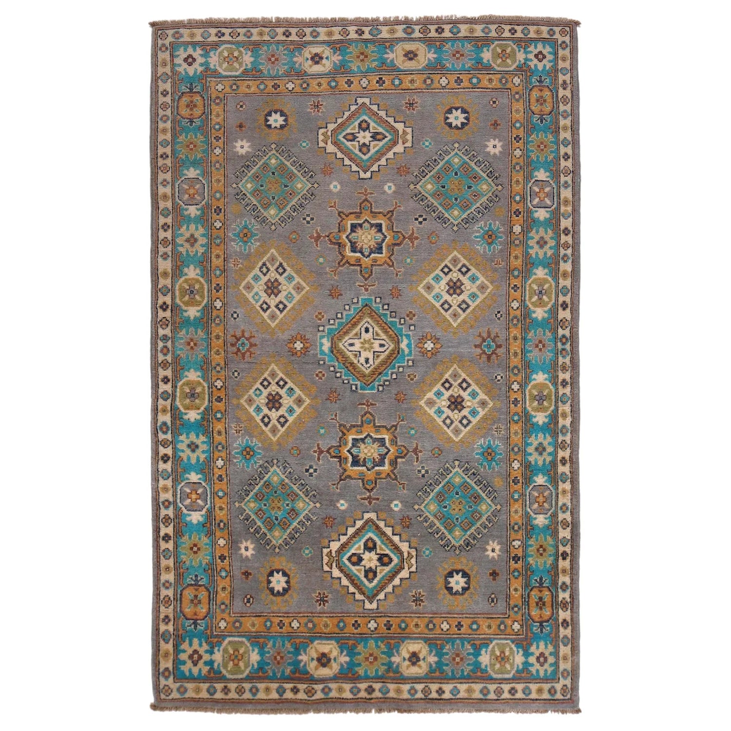 Hand Knotted Kazak Carpet 116 x 192 (cm) - No. G34008
