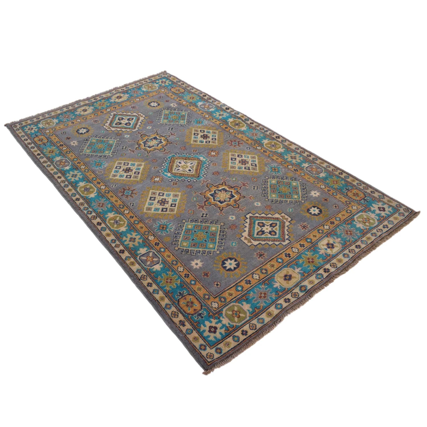 Hand Knotted Kazak Carpet 116 x 192 (cm) - No. G34008