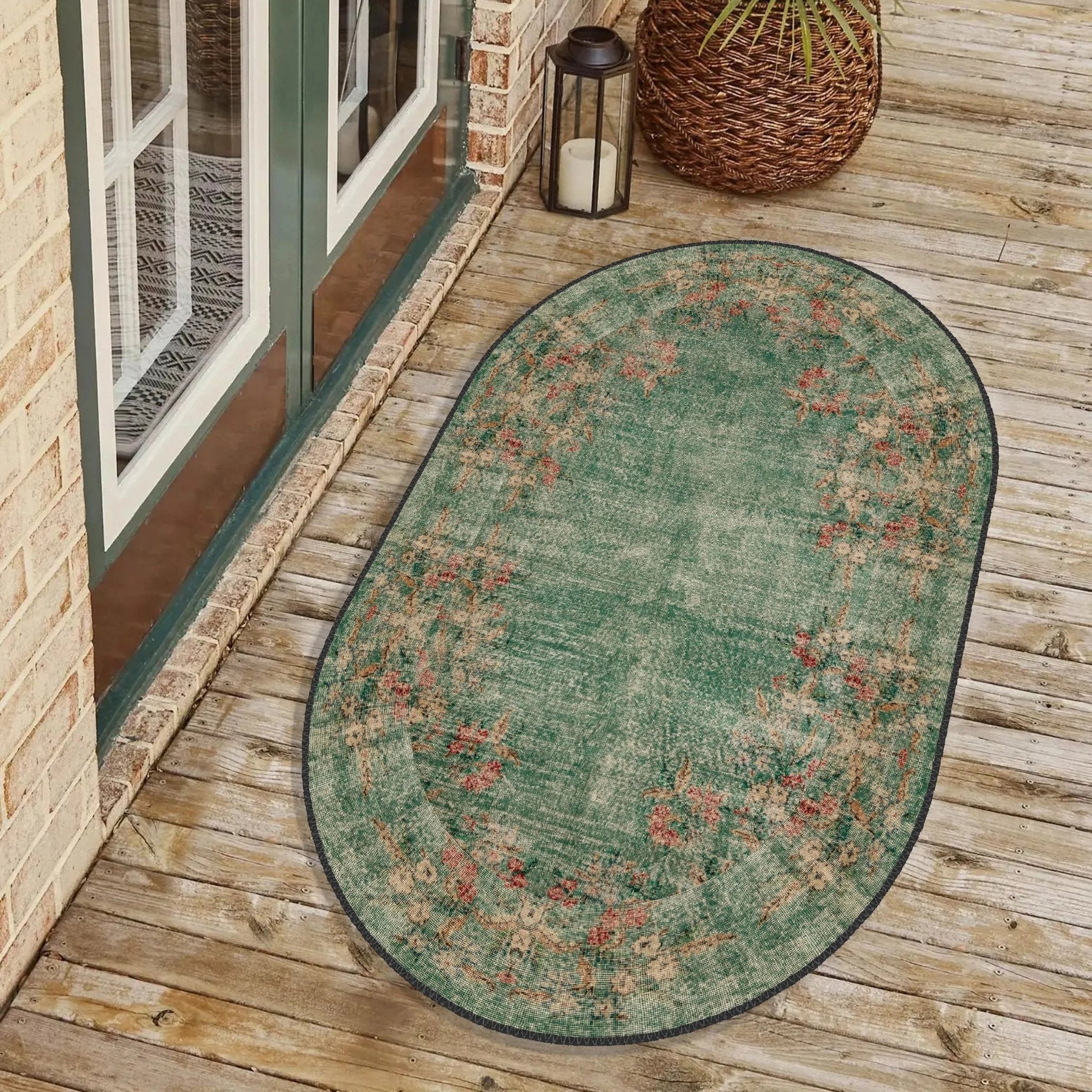 Green Antique Look - Aladdinrugs