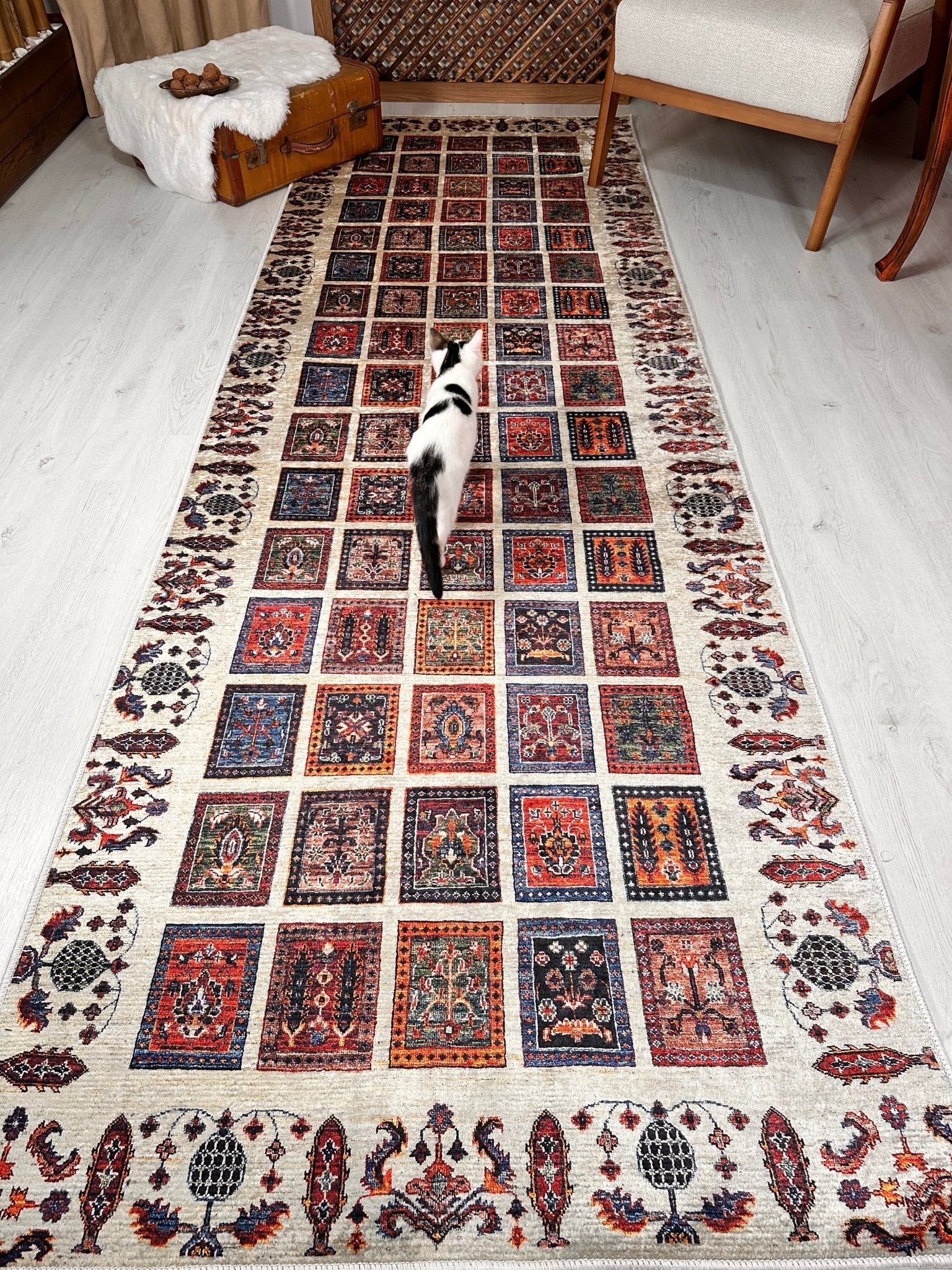Bohemian Afghan Rug - Aladdinrugs