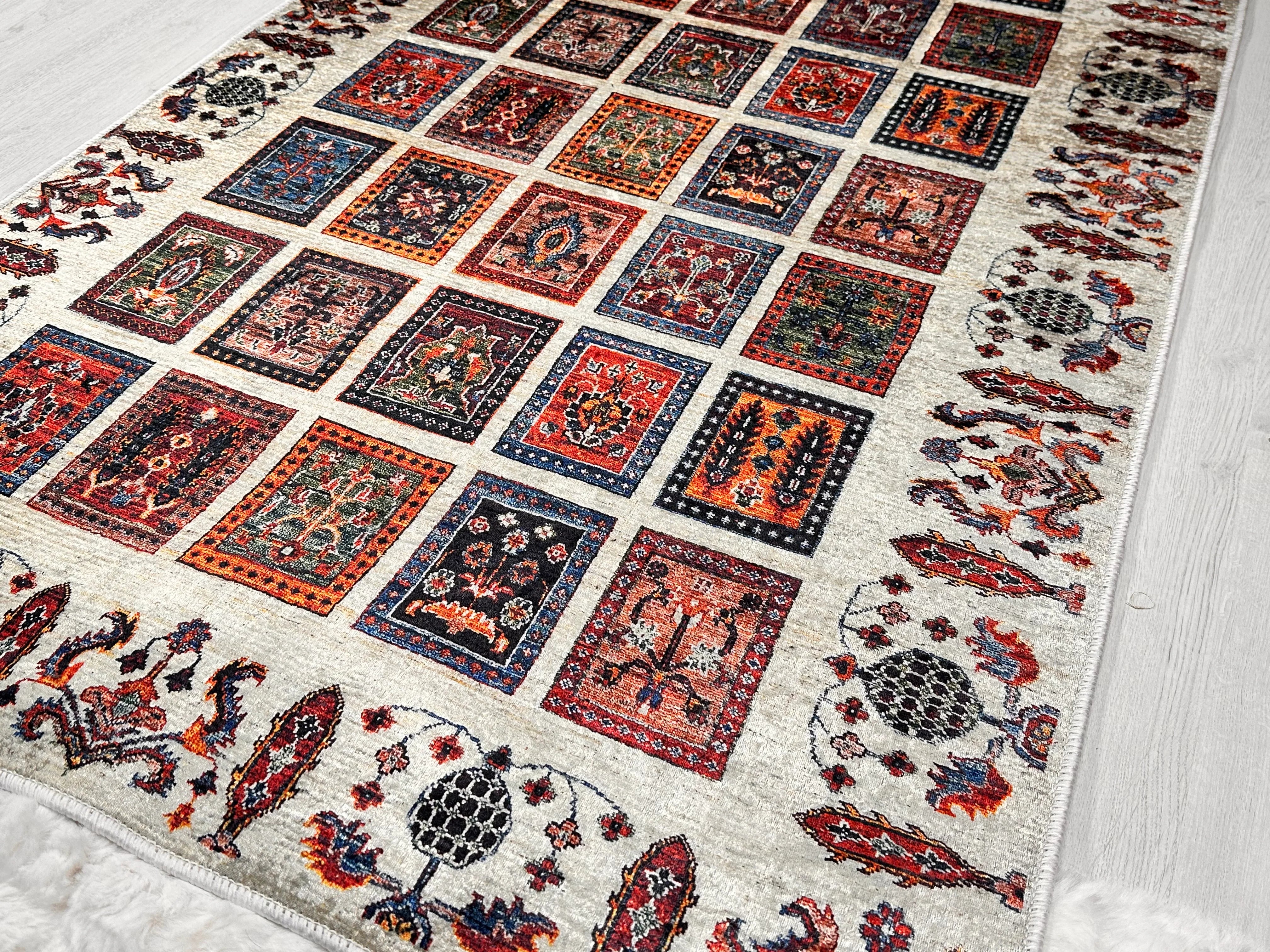 Bohemian Afghan Rug - Aladdinrugs