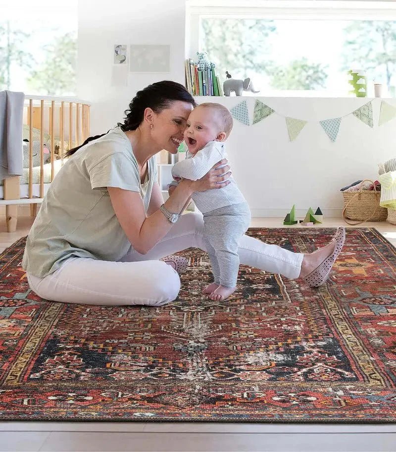 Rustic Persian Style Rug - Aladdinrugs