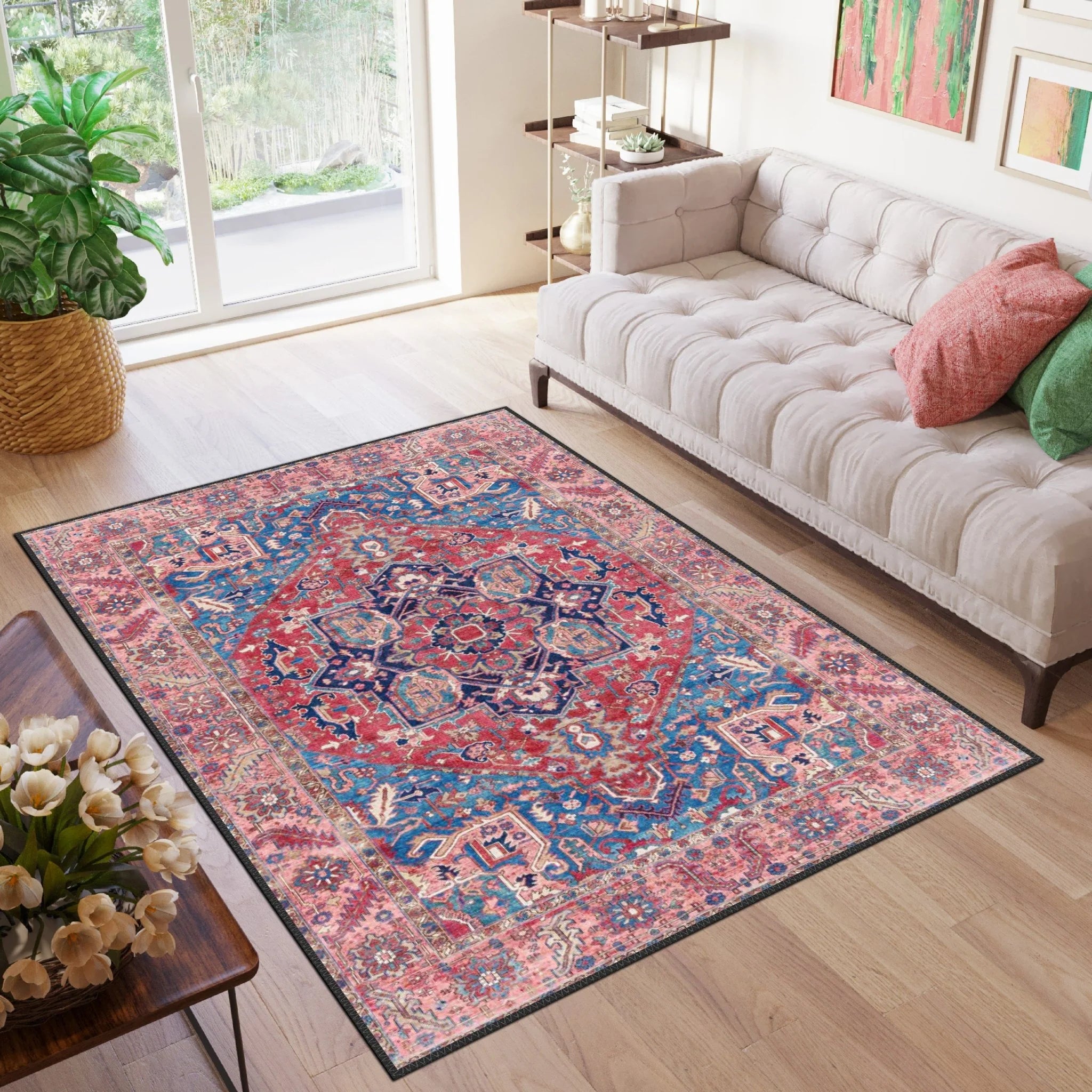 Persian Style Medallion Rug - Aladdinrugs