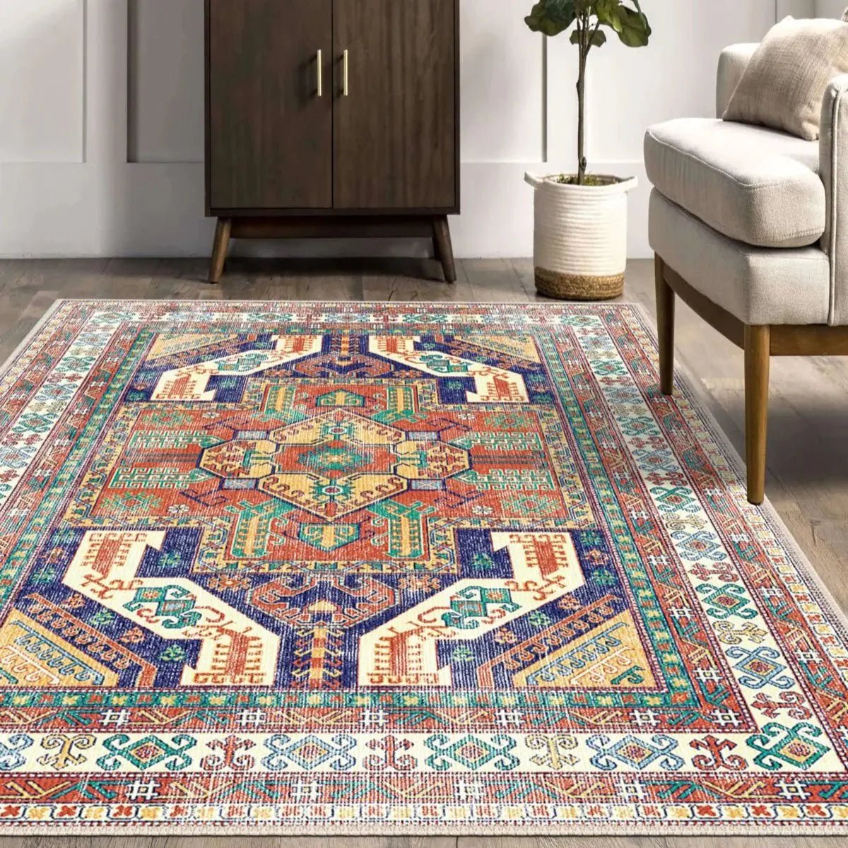 Kazakh Runner Rug - Aladdinrugs