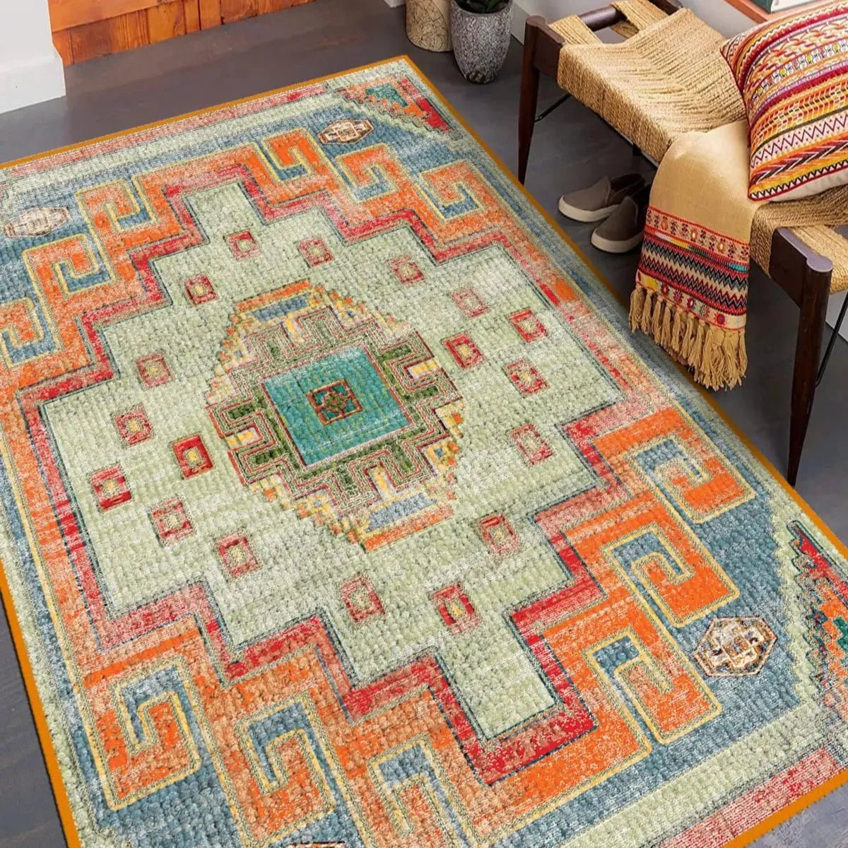 Turkish Runner Rug Orange - Aladdinrugs