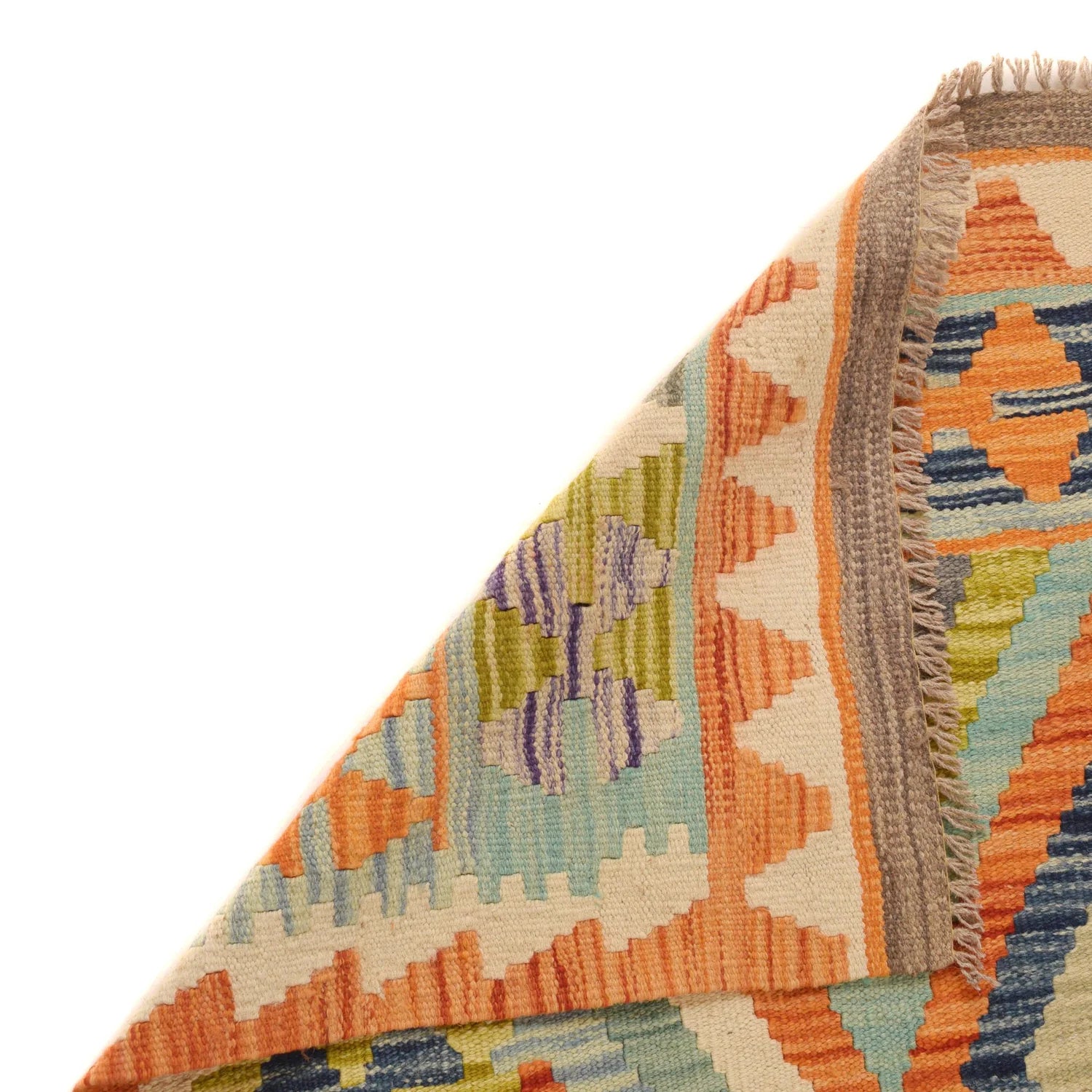 Handmade Natural Wool Kilim Rug 150 × 198 cm – No. P34906