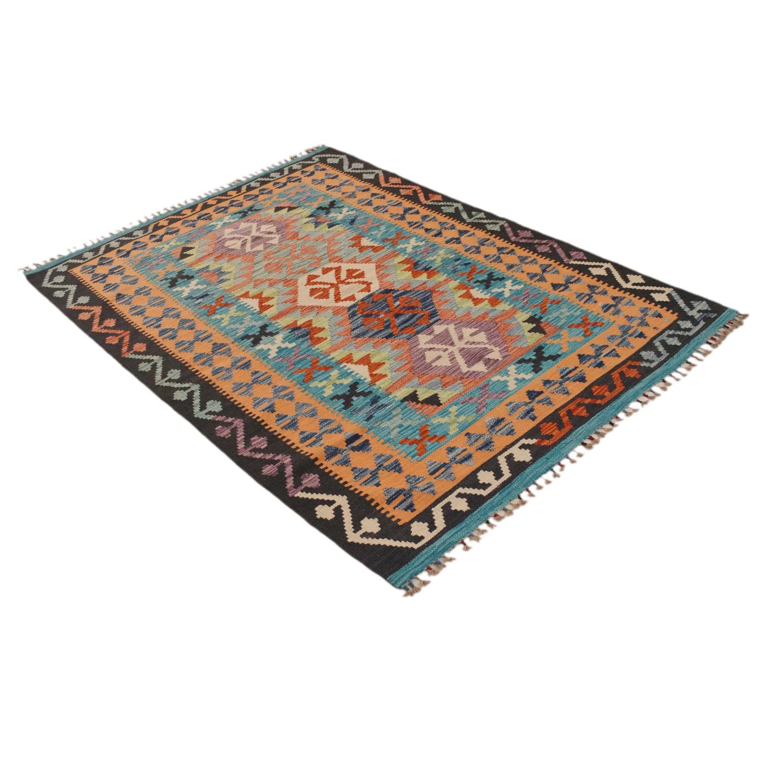 Handmade Vegetable Kilim 126 x 176 cm - No. P34927