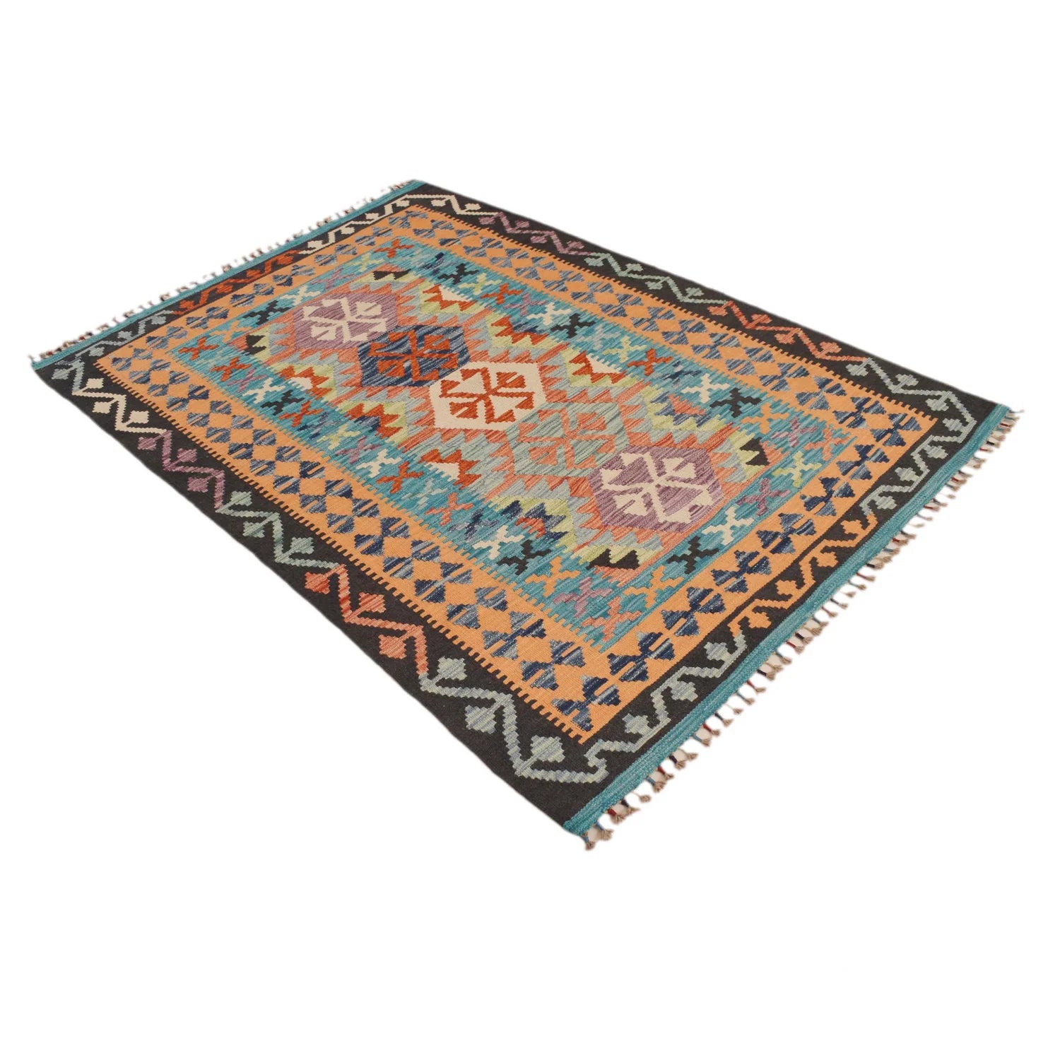 Handmade Vegetable Kilim 126 x 176 cm - No. P34927