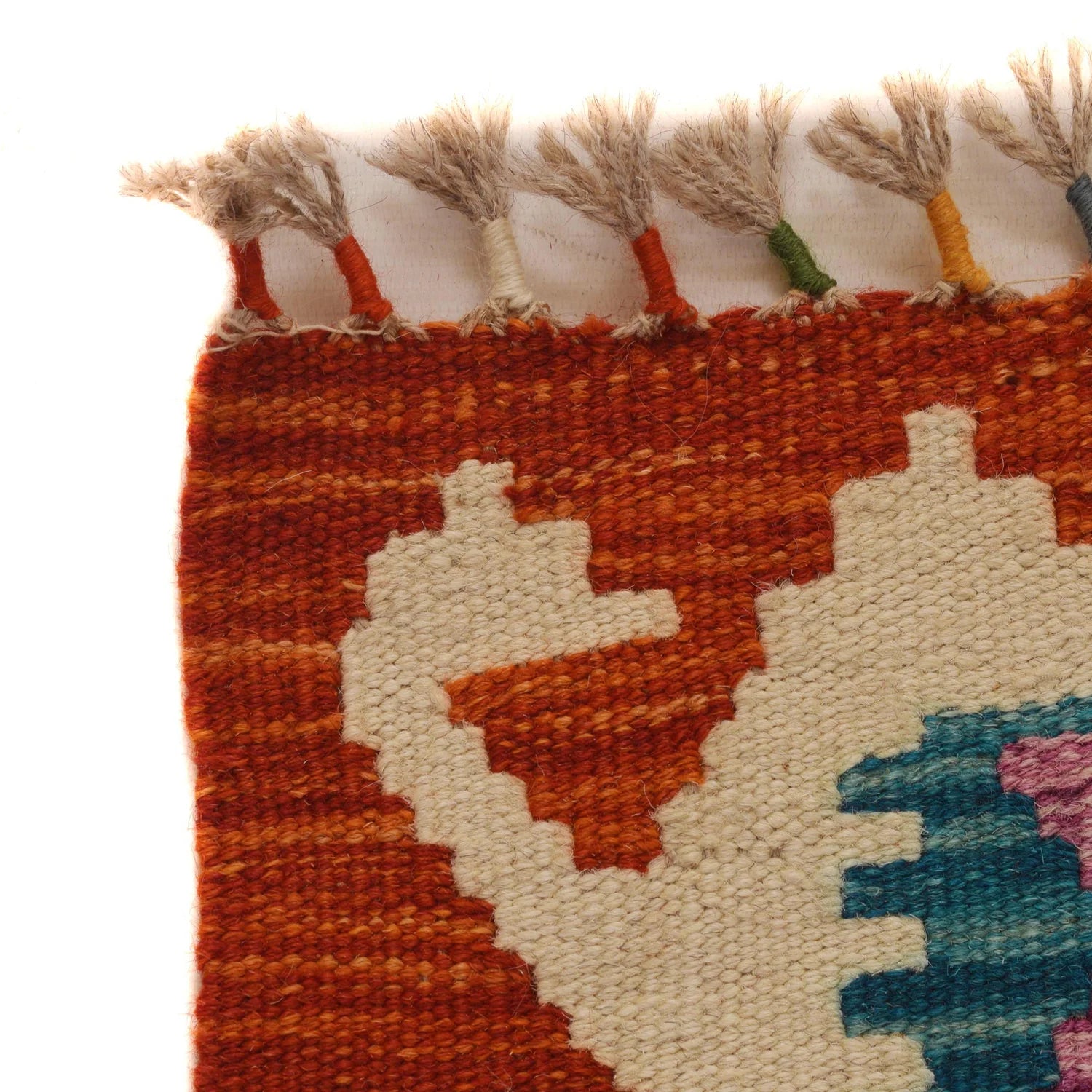 Handmade Natural Wool Kilim Rug 122 × 175 cm – No. P34928