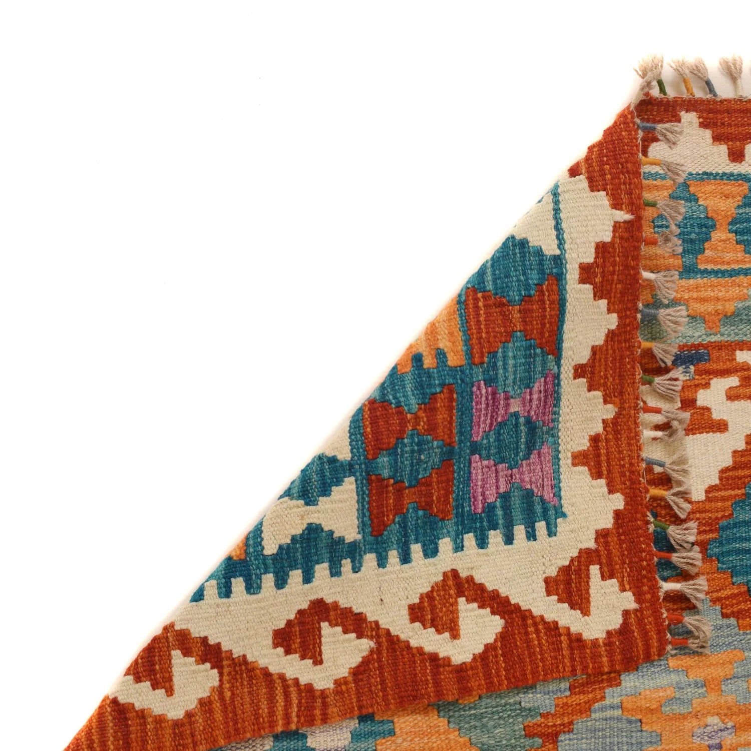 Handmade Natural Wool Kilim Rug 122 × 175 cm – No. P34928