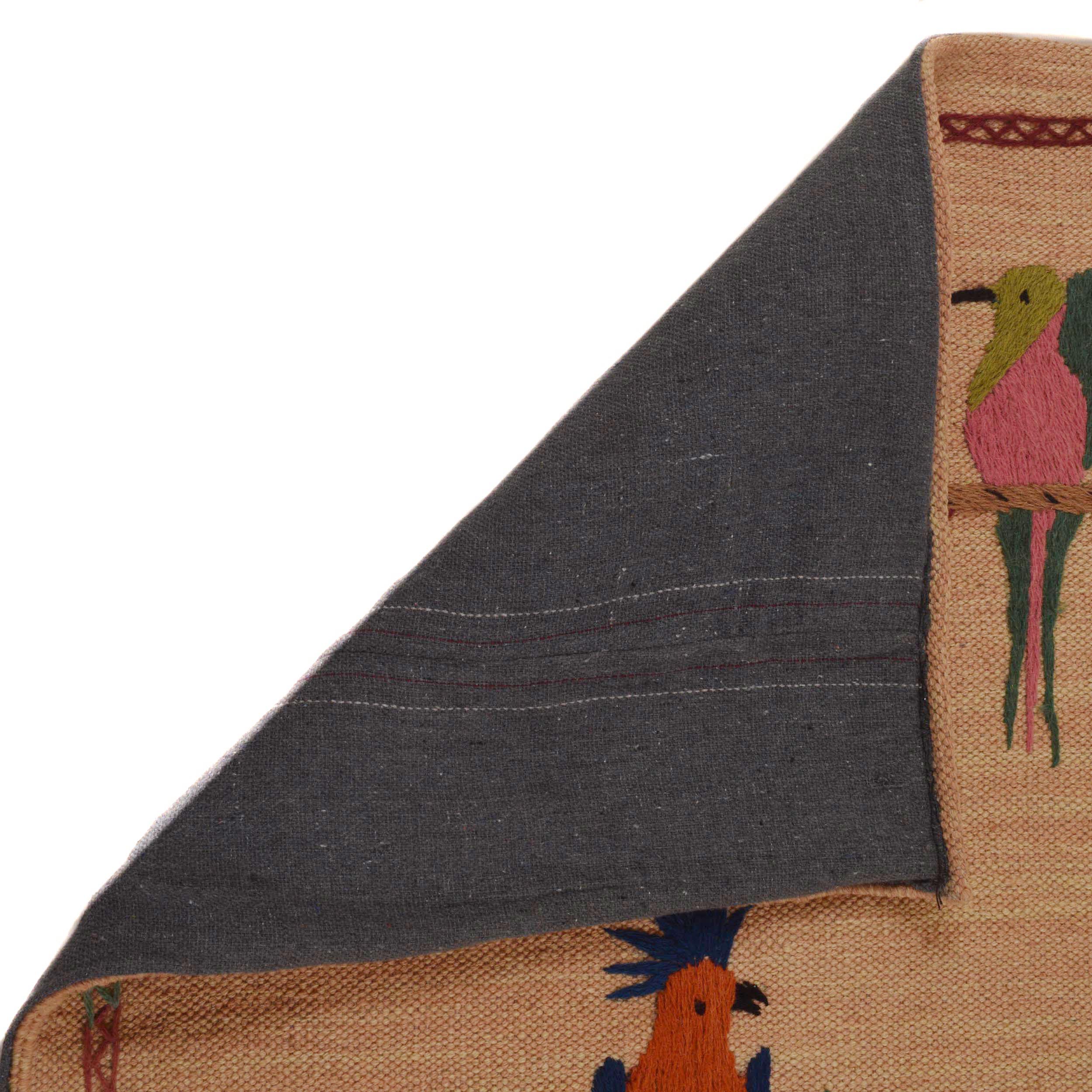 Embroidered Kilim Runner Rug 98x209 cm Carpet ID P35159