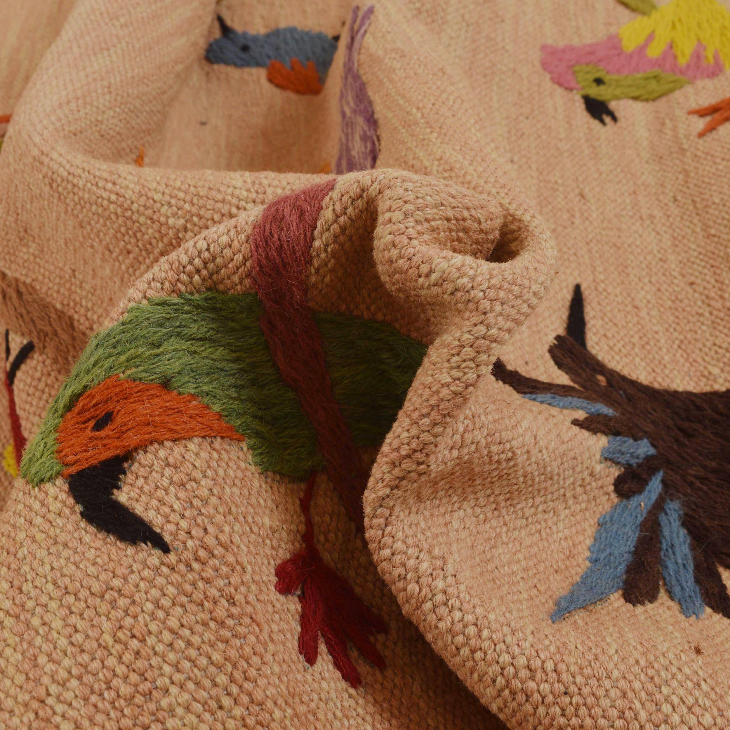 Embroidered Kilim Runner Rug 98x209 cm Carpet ID P35159