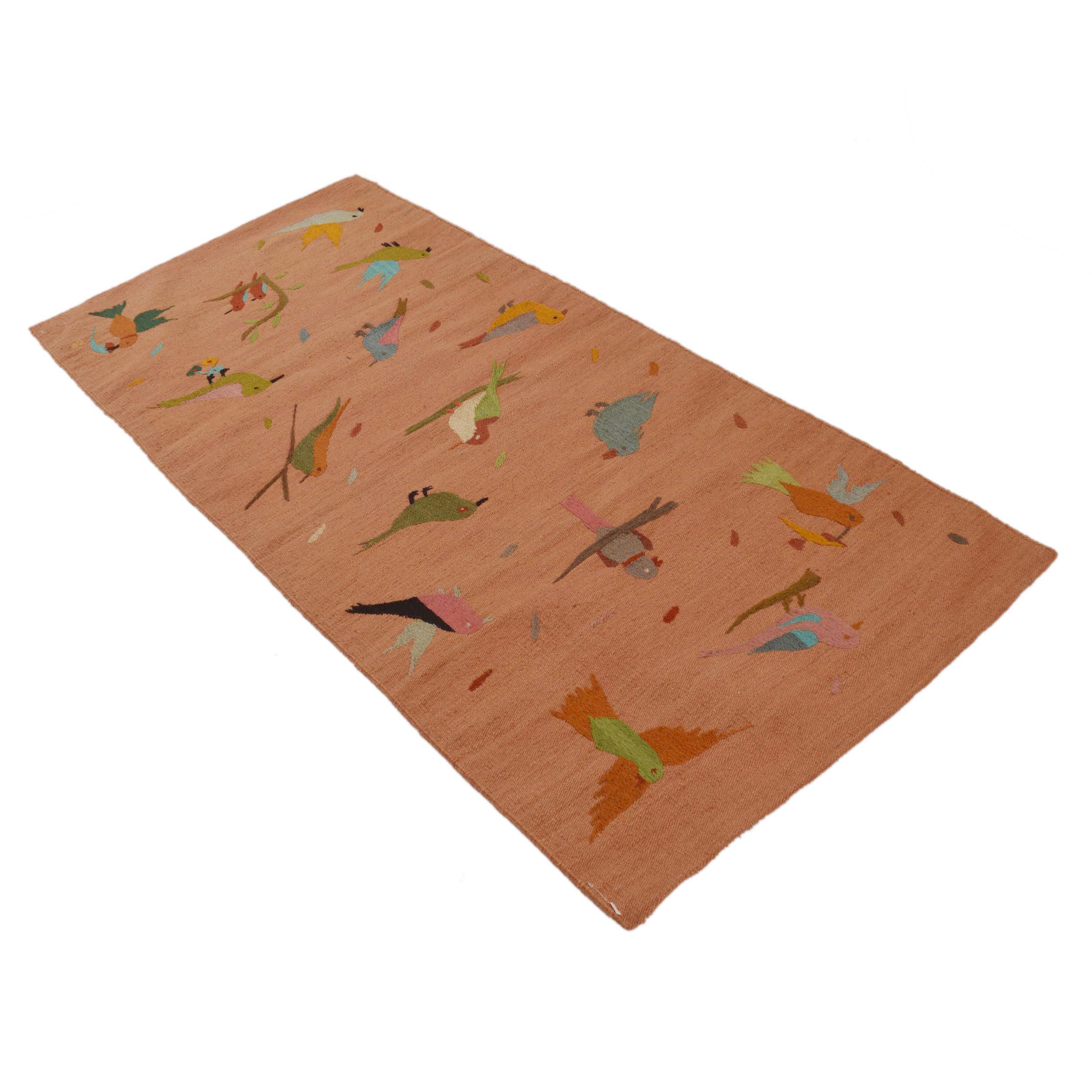 Embroidery Kilim Rug – 83 x 180 cm – Carpet ID P35163