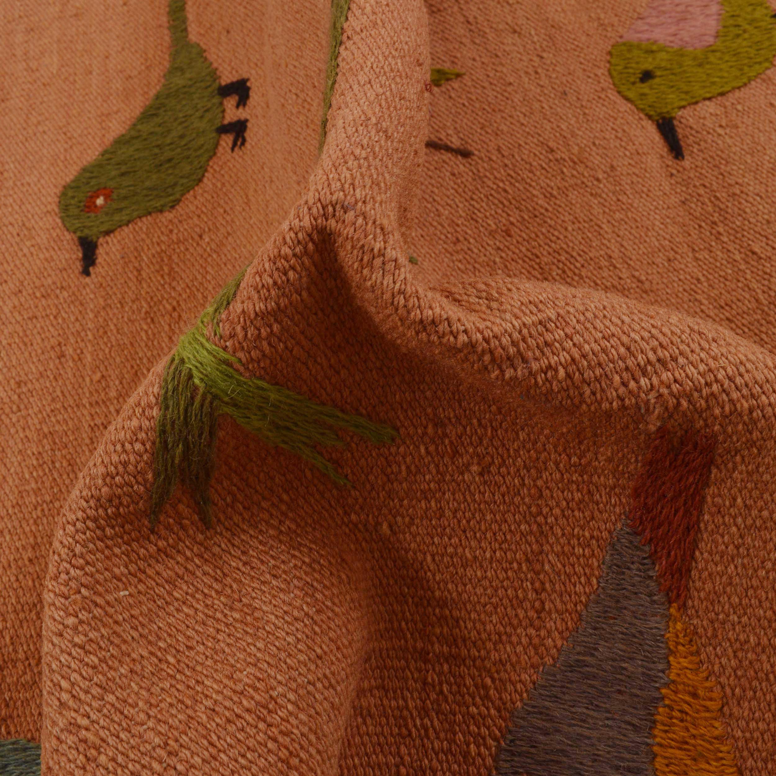 Embroidery Kilim Rug – 83 x 180 cm – Carpet ID P35163