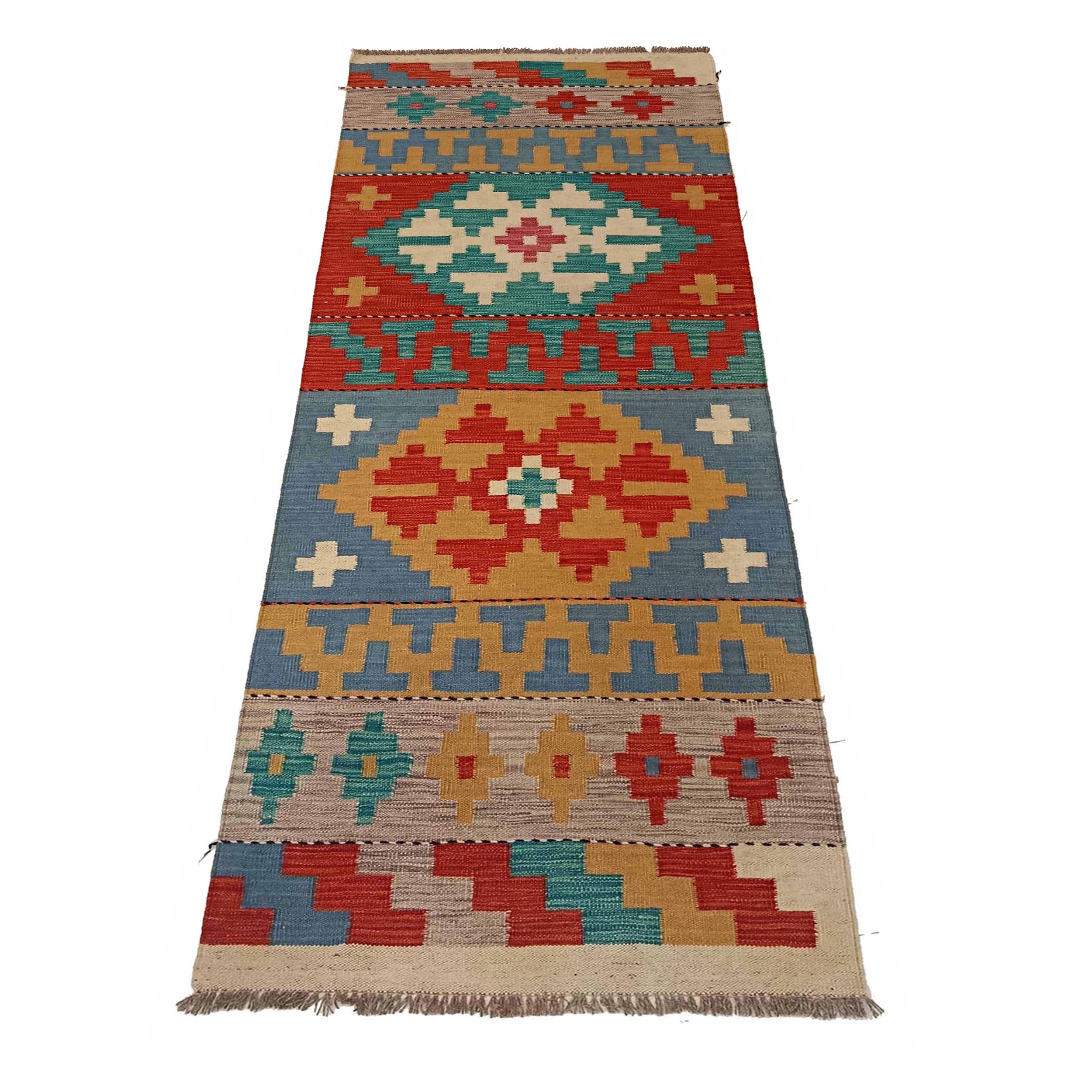 Vegetable Kilim Runner 2' 3" x 6' 9" (ft)- No. P35309