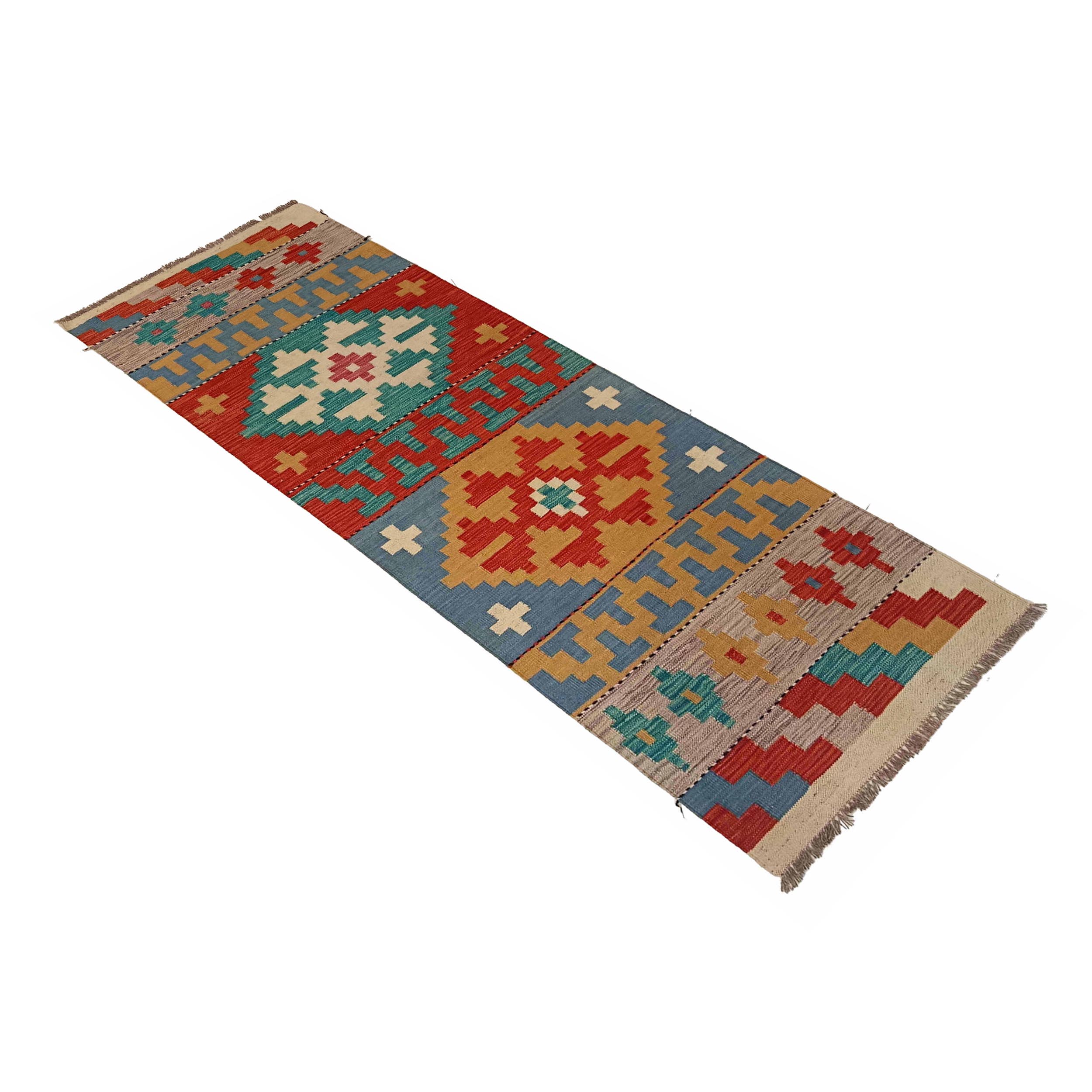 Vegetable Kilim Runner 2' 3" x 6' 9" (ft)- No. P35309