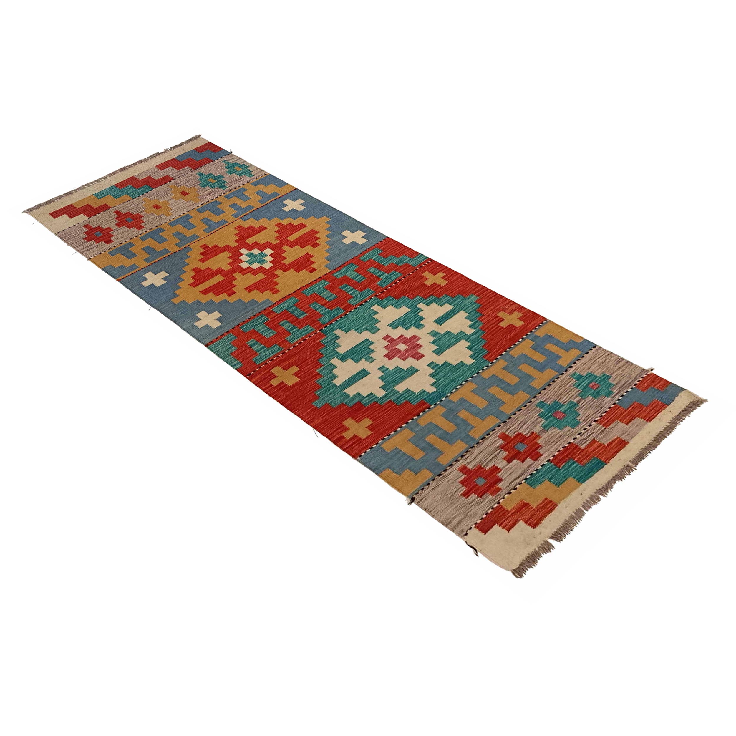 Vegetable Kilim Runner 2' 3" x 6' 9" (ft)- No. P35309
