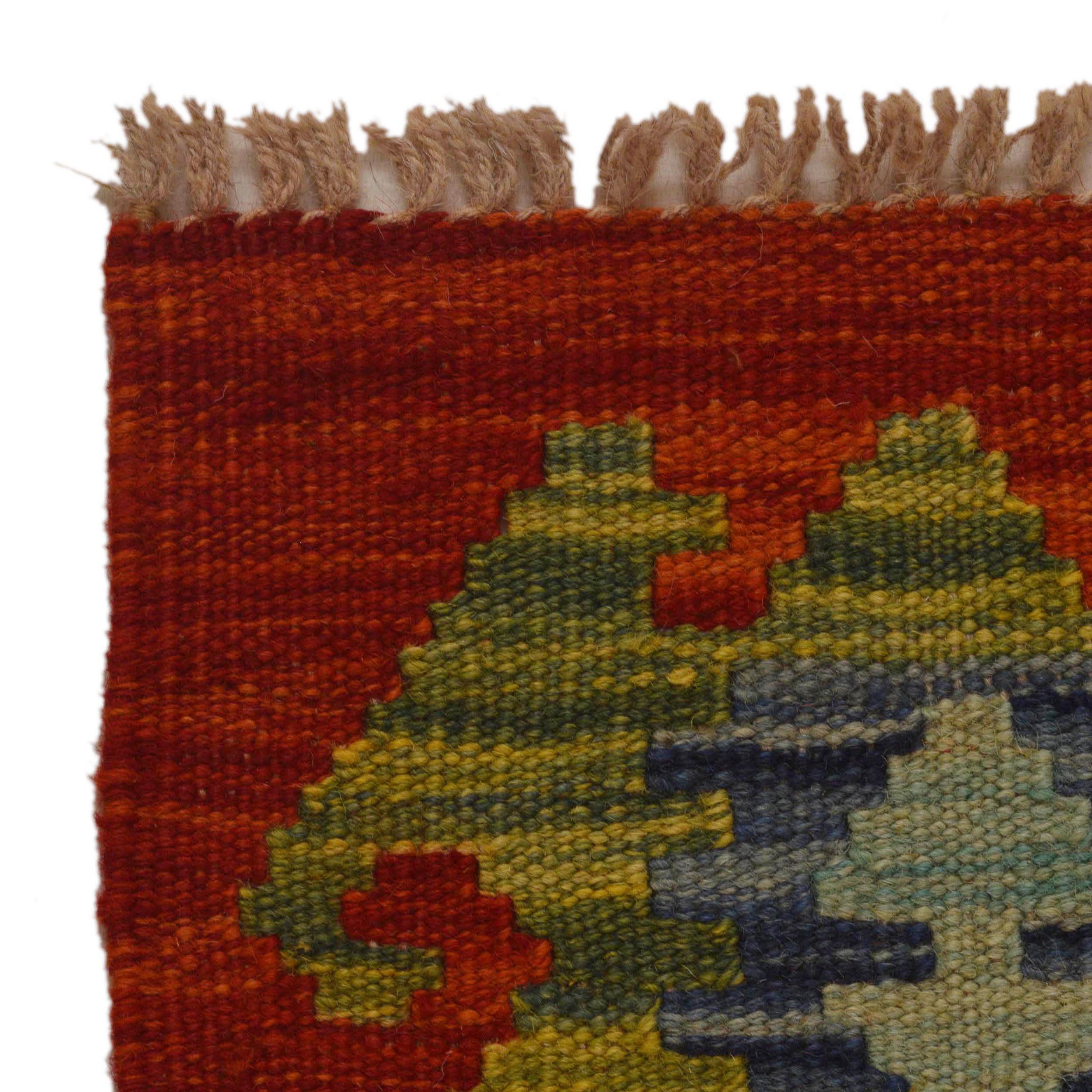 Handmade Vegetable Kelim 3' 3"  x 5' 1" (ft) - No. P35317