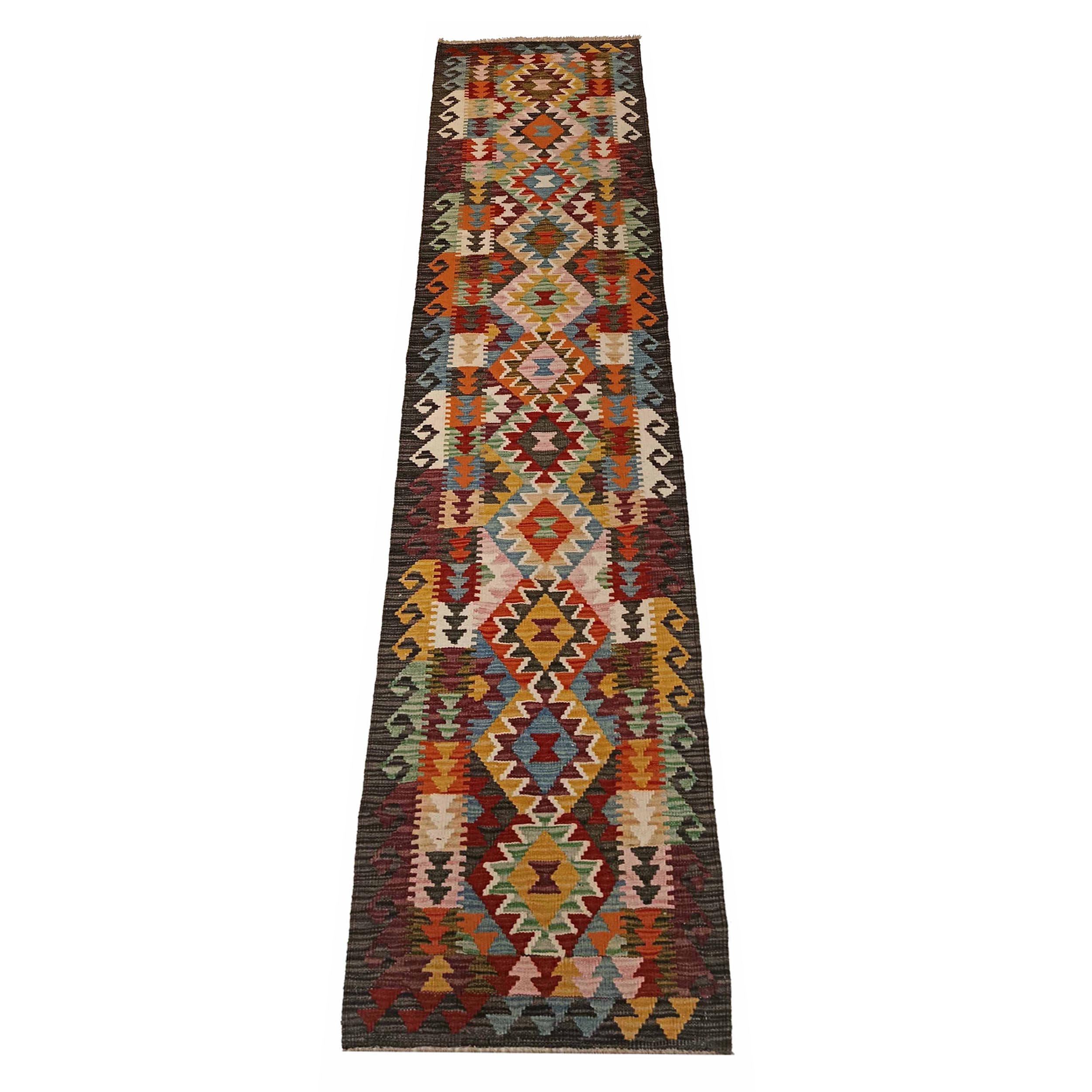 Vegetable Kilim Runner 1' 10" x 9' 5" (ft) - No. P35360