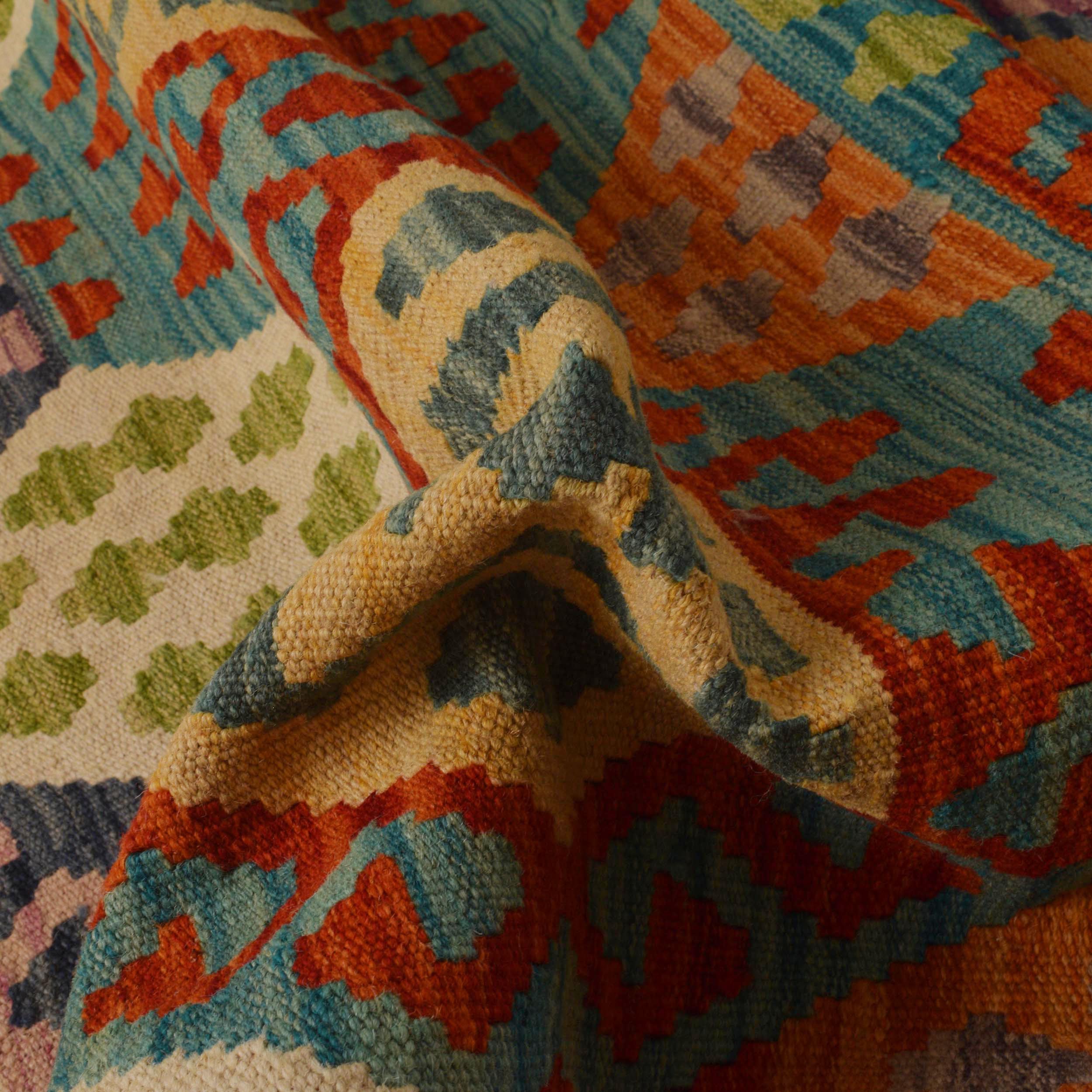 Handmade Vegetable Kelim 5' 9" x 8' 0" (ft) - No. P35379