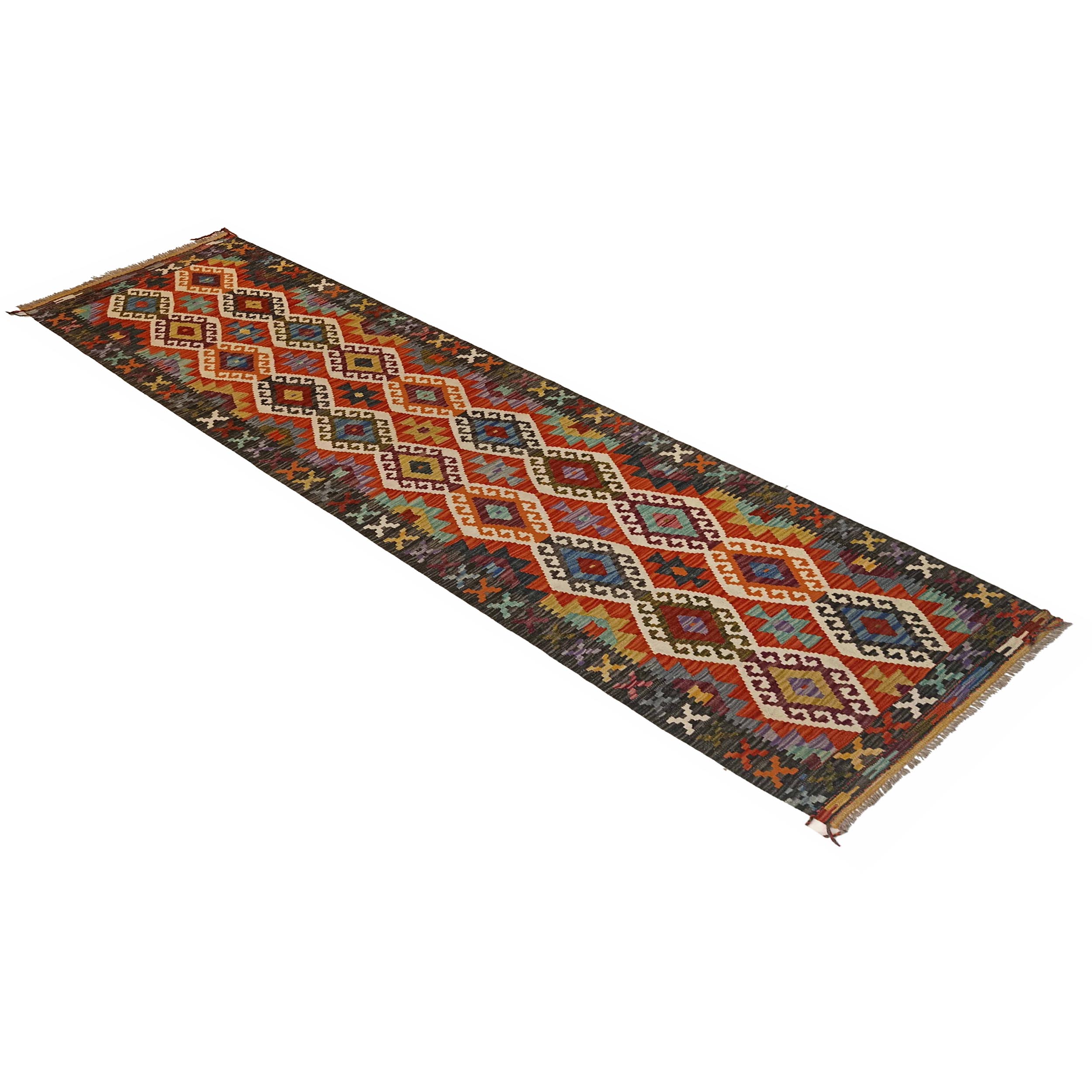 Vegetable Kelim Runner 2' 8" x 10' 1" (ft) - No. P35381