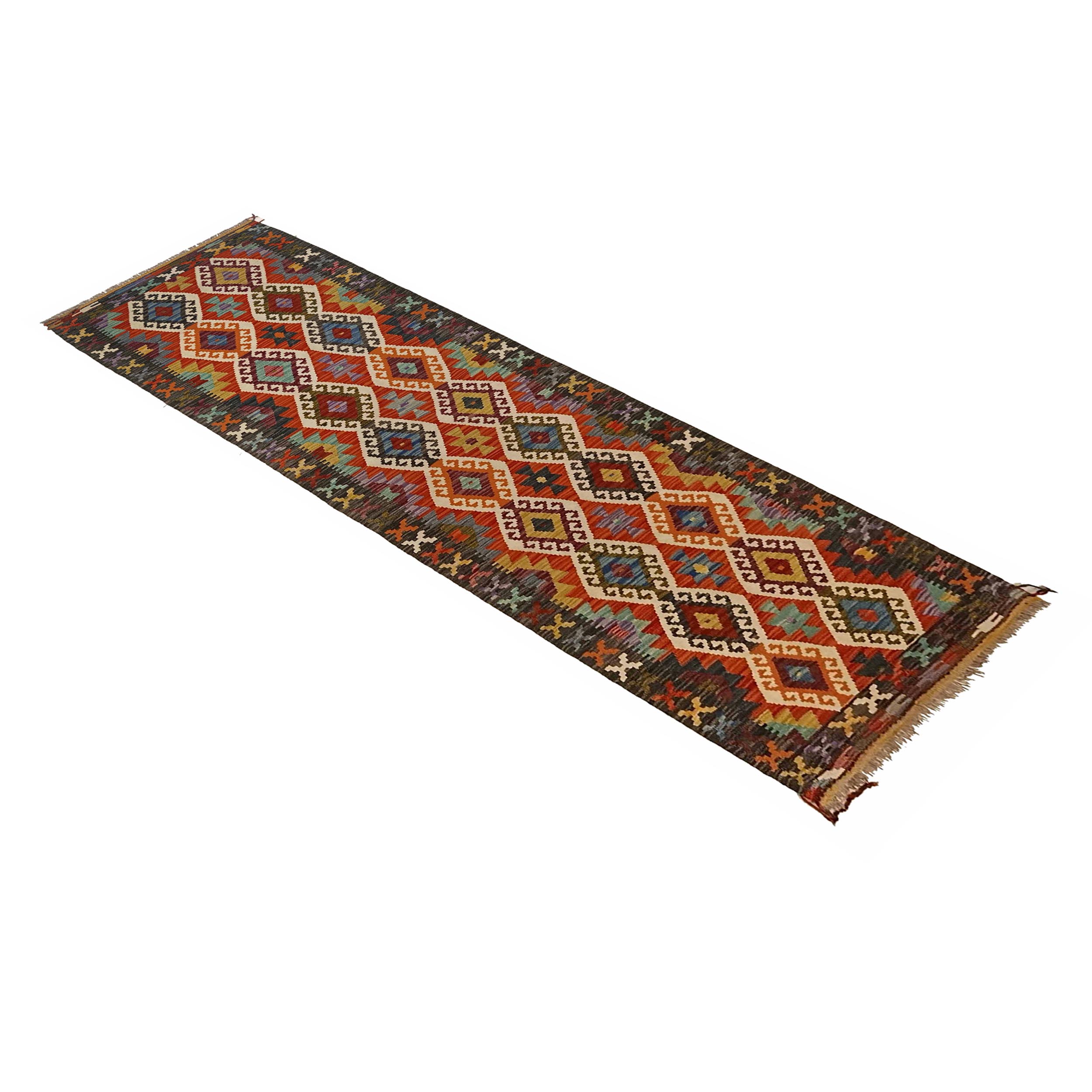 Vegetable Kelim Runner 2' 8" x 10' 1" (ft) - No. P35381