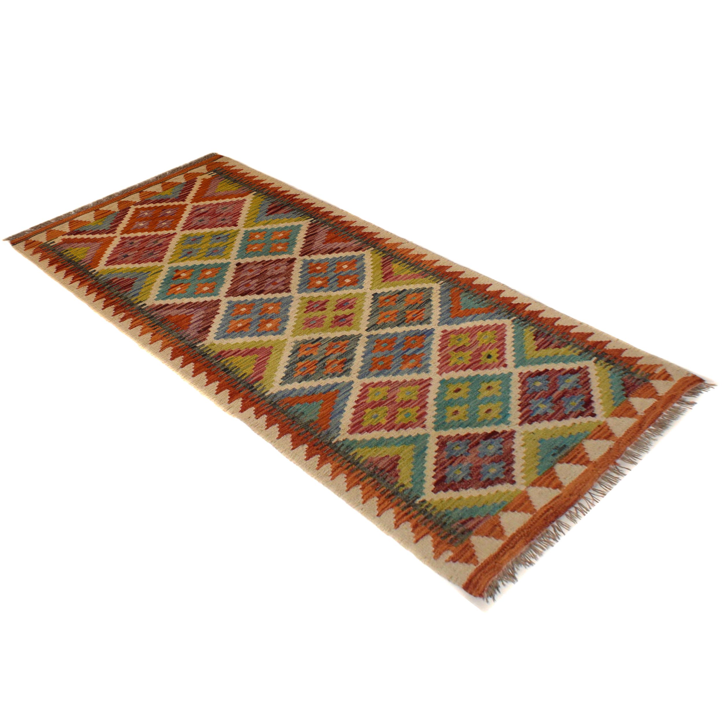 Vegetable Kilim Runner 76 x 201 cm – Carpet ID: P35501