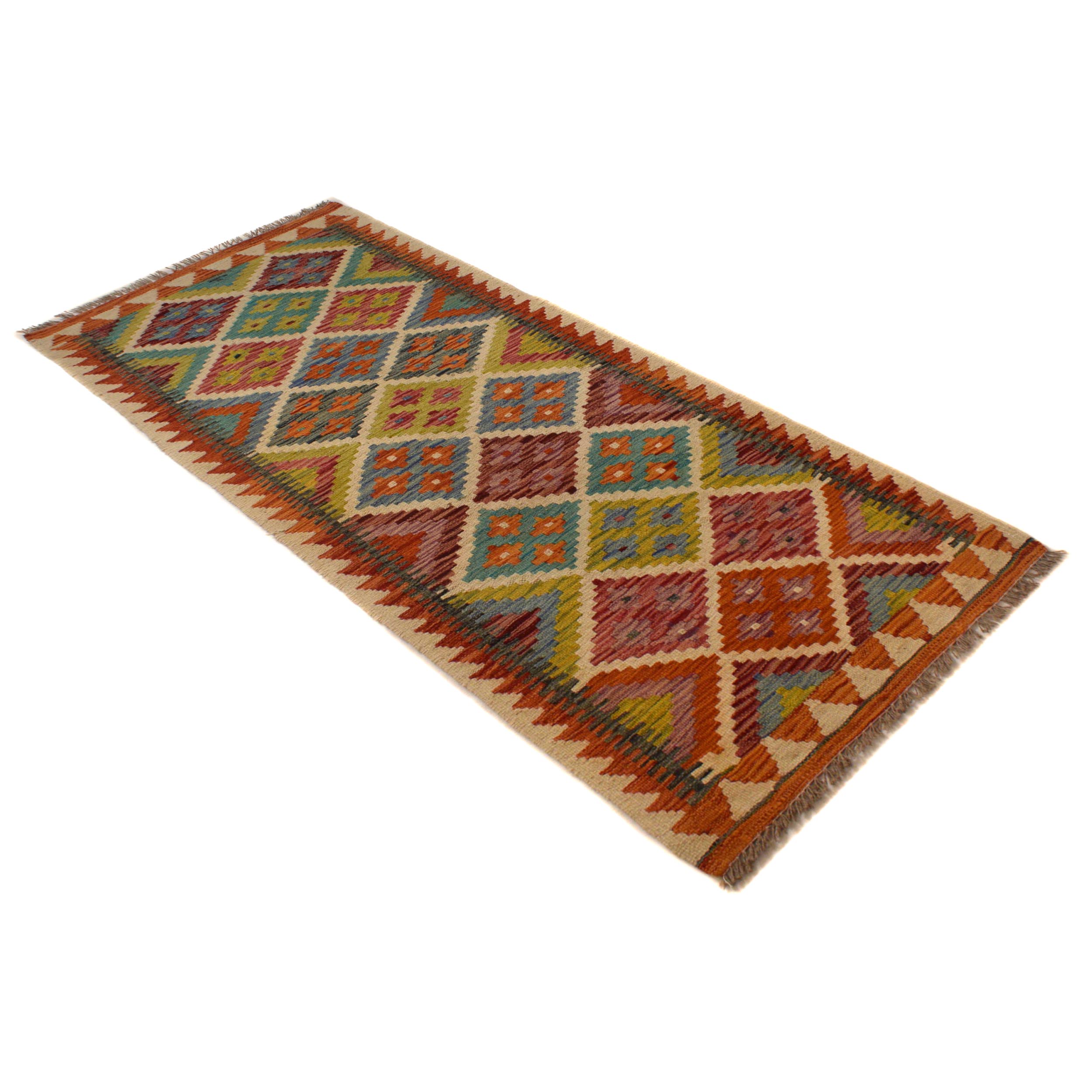Vegetable Kilim Runner 76 x 201 cm – Carpet ID: P35501