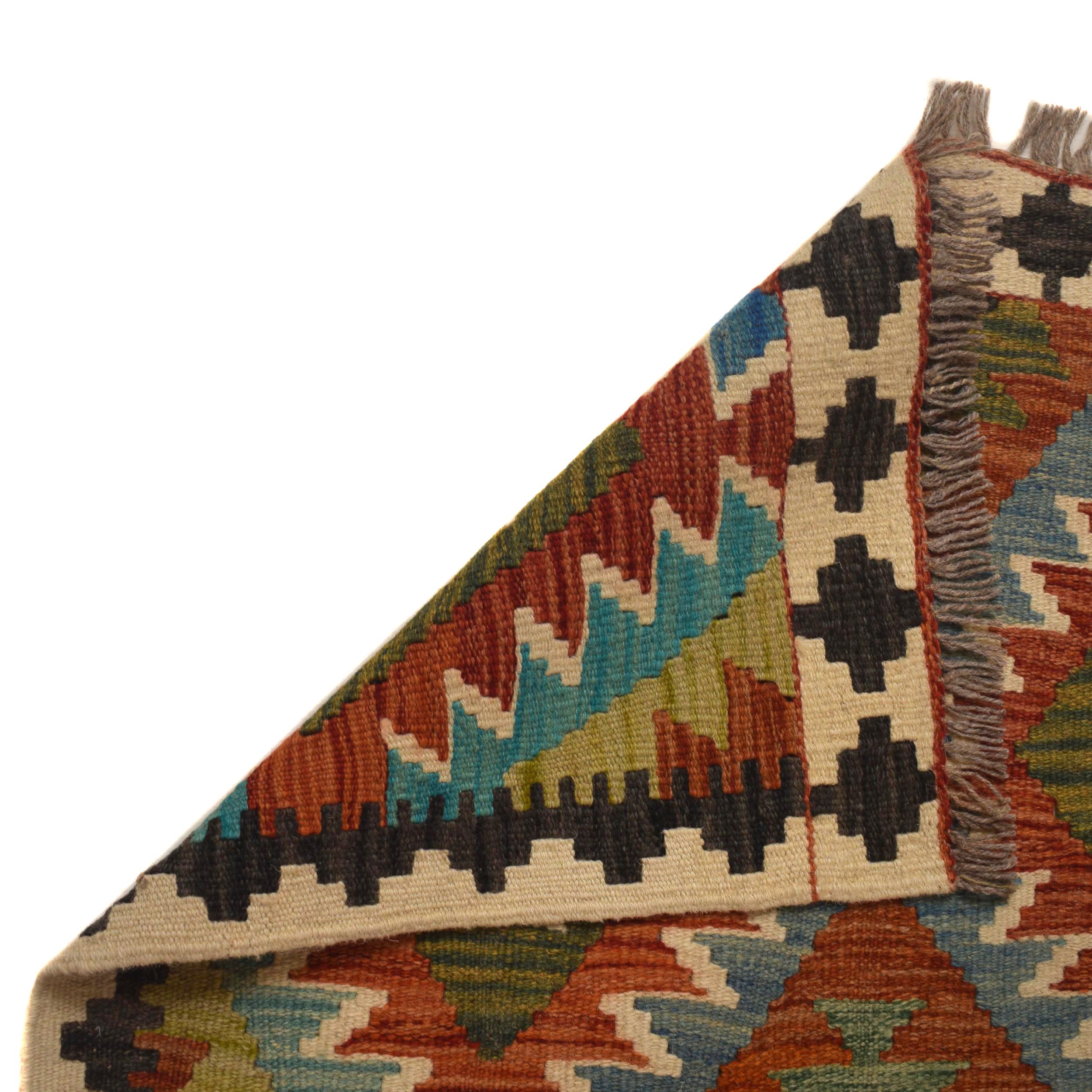 Vegetable Kelim Runner Wool Rug 83 x 198 cm P35502