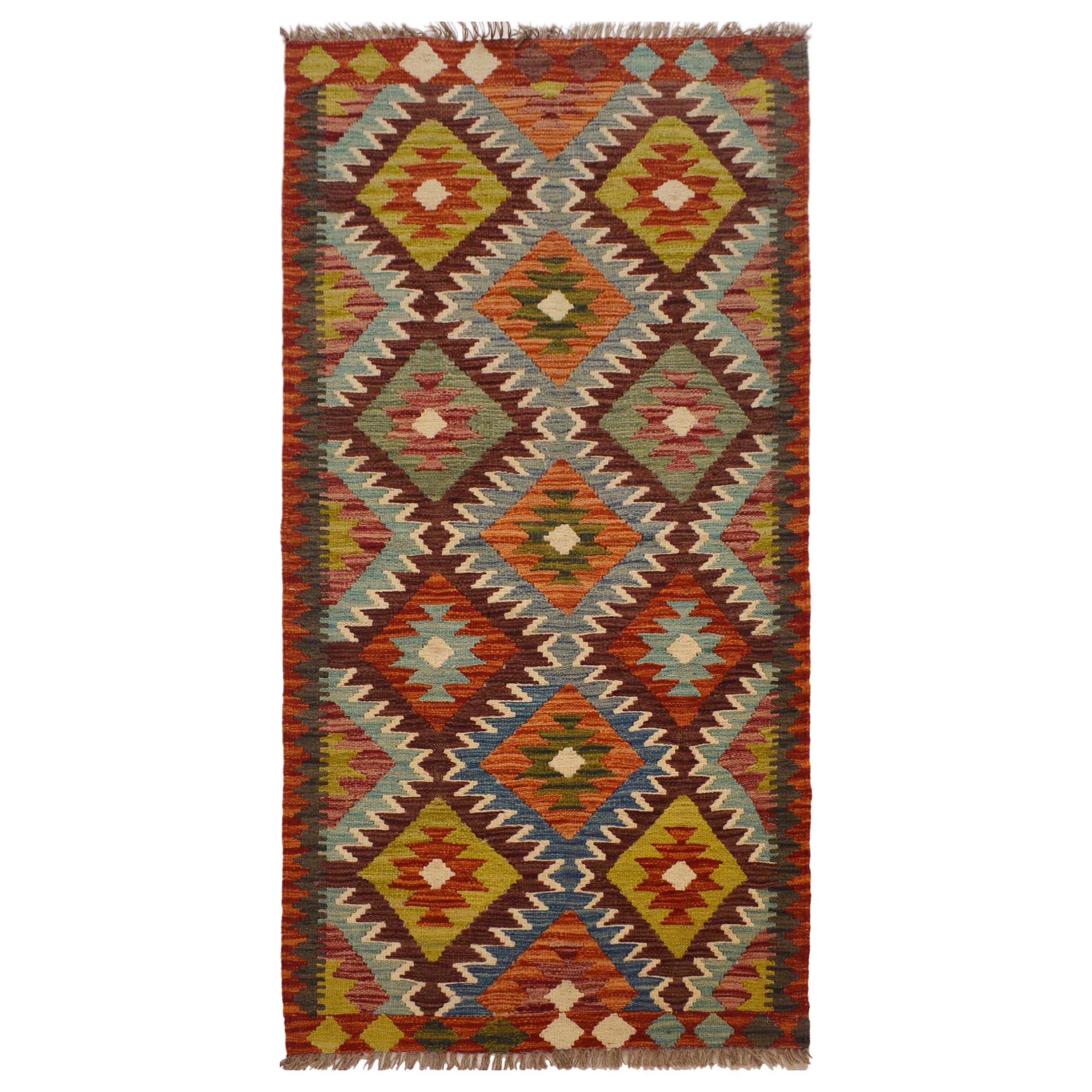 Vegetable Kilim Runner 87 x 185 cm – Carpet ID: P35503