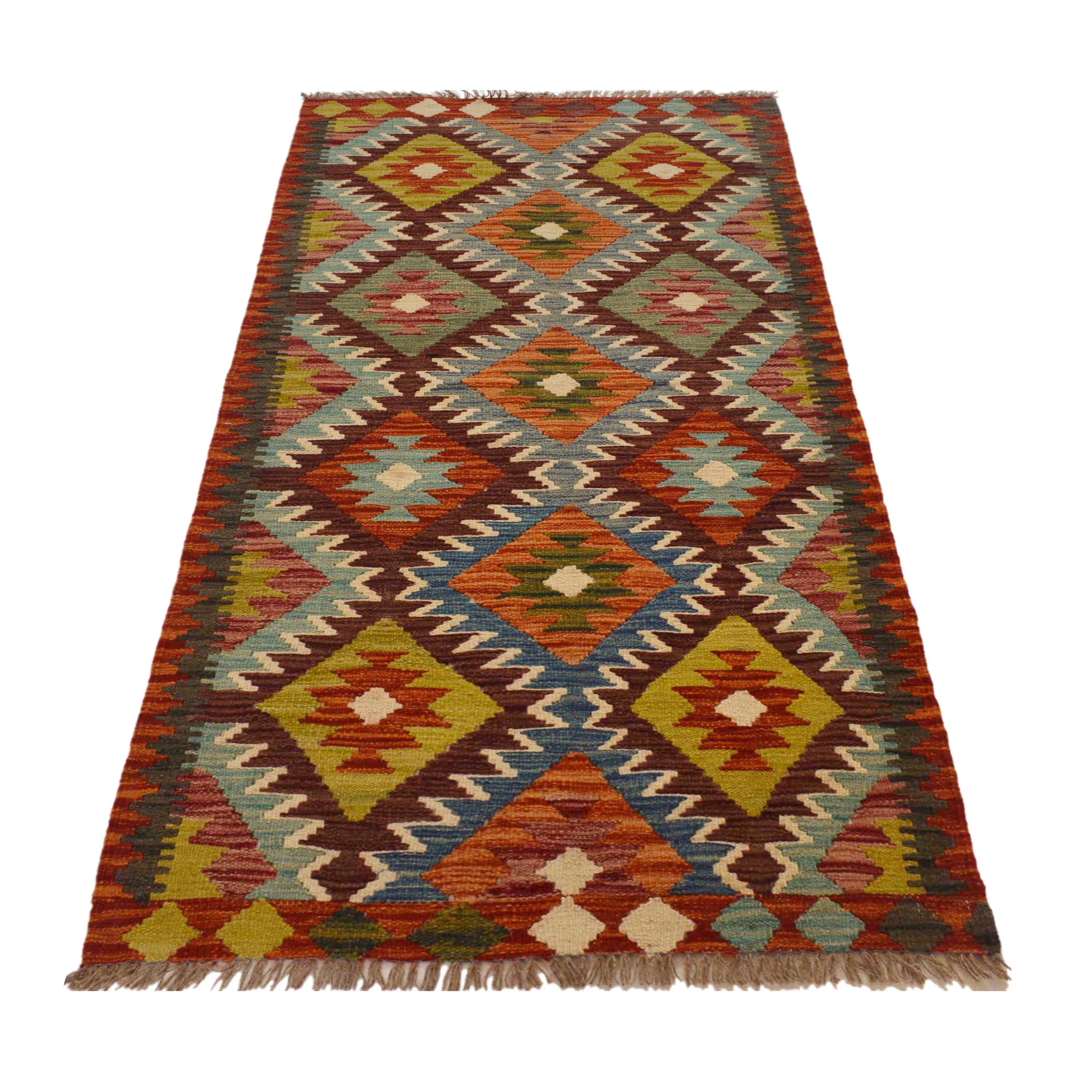 Vegetable Kilim Runner 87 x 185 cm – Carpet ID: P35503