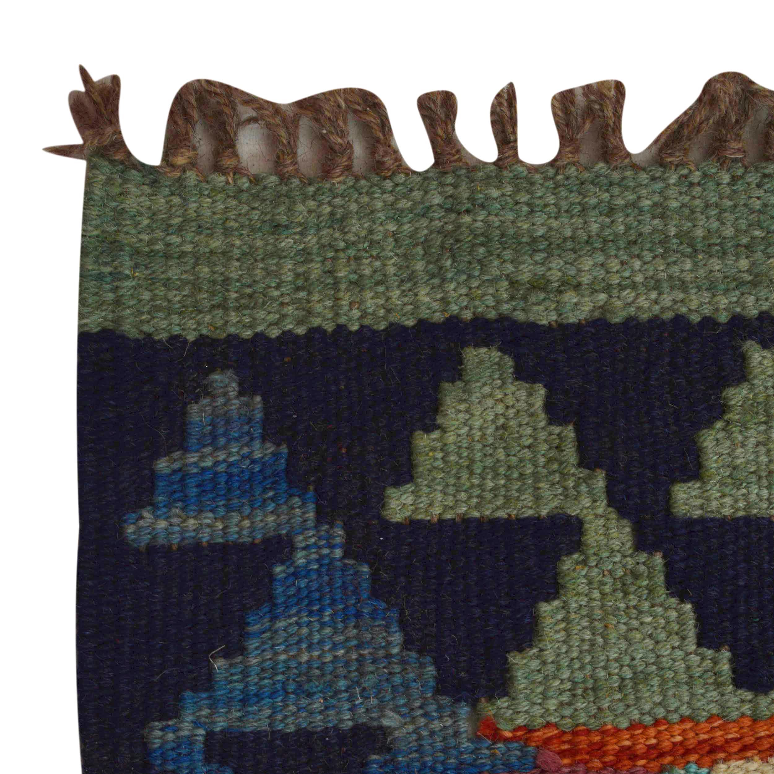 Handmade Vegetable Kilim 5' 8" x 7' 9" (ft) - No. P35993