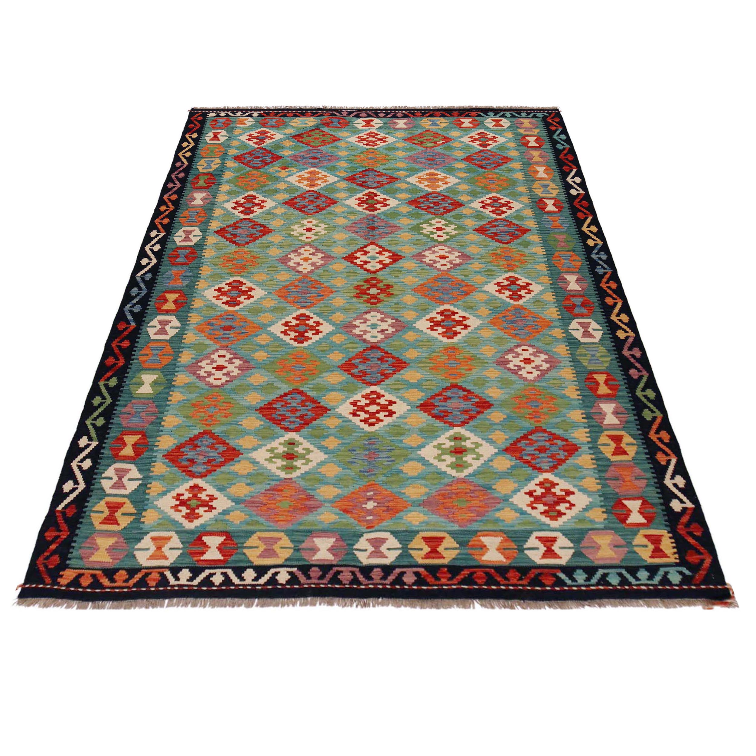 Handmade Wool Area Rug 177 x 255 cm (ID 36077)