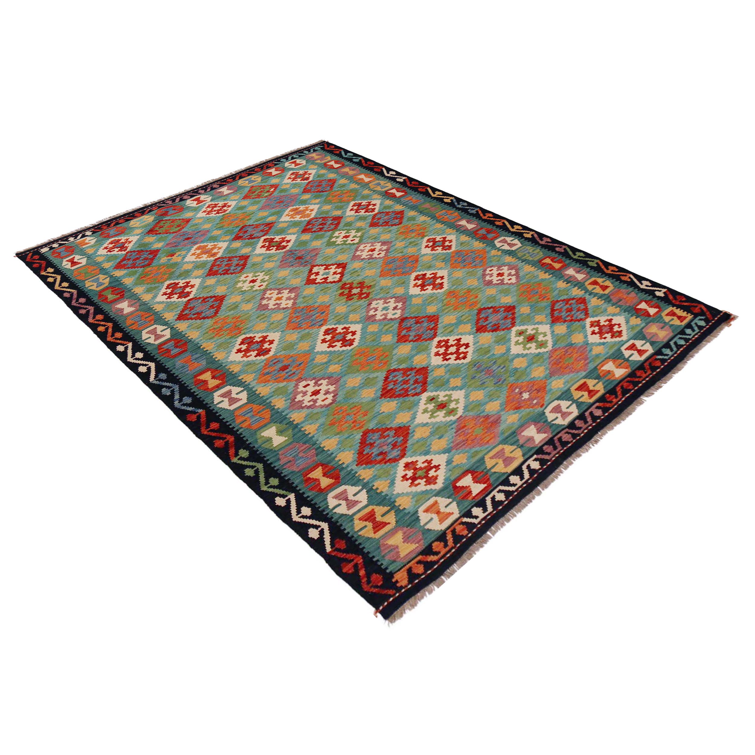 Handmade Wool Area Rug 177 x 255 cm (ID 36077)