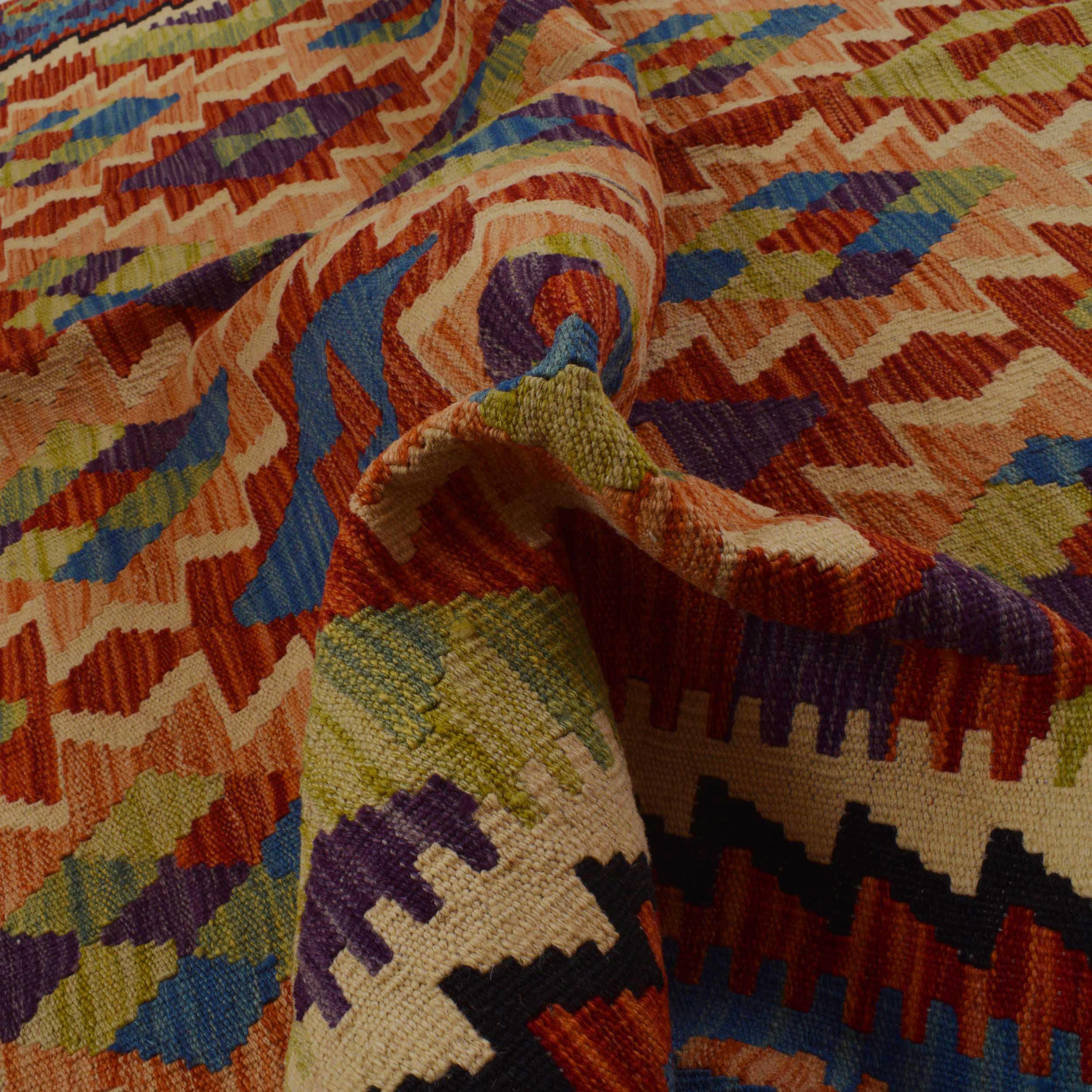 Handmade Wool Kilim Rug 184 x 251 cm (ID P36078)