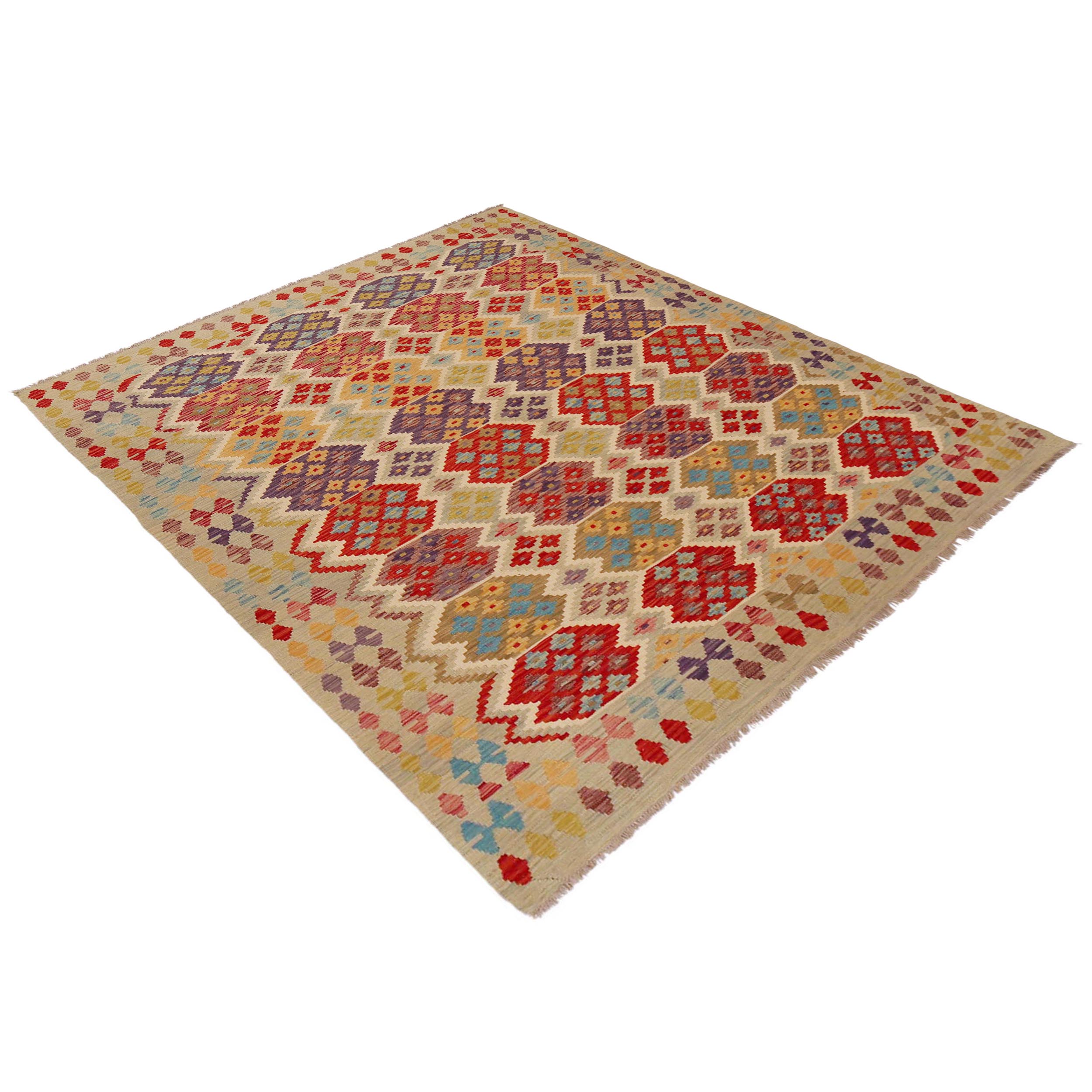 Handmade Wool Kilim Rug 181 x 232 cm (ID P36079)