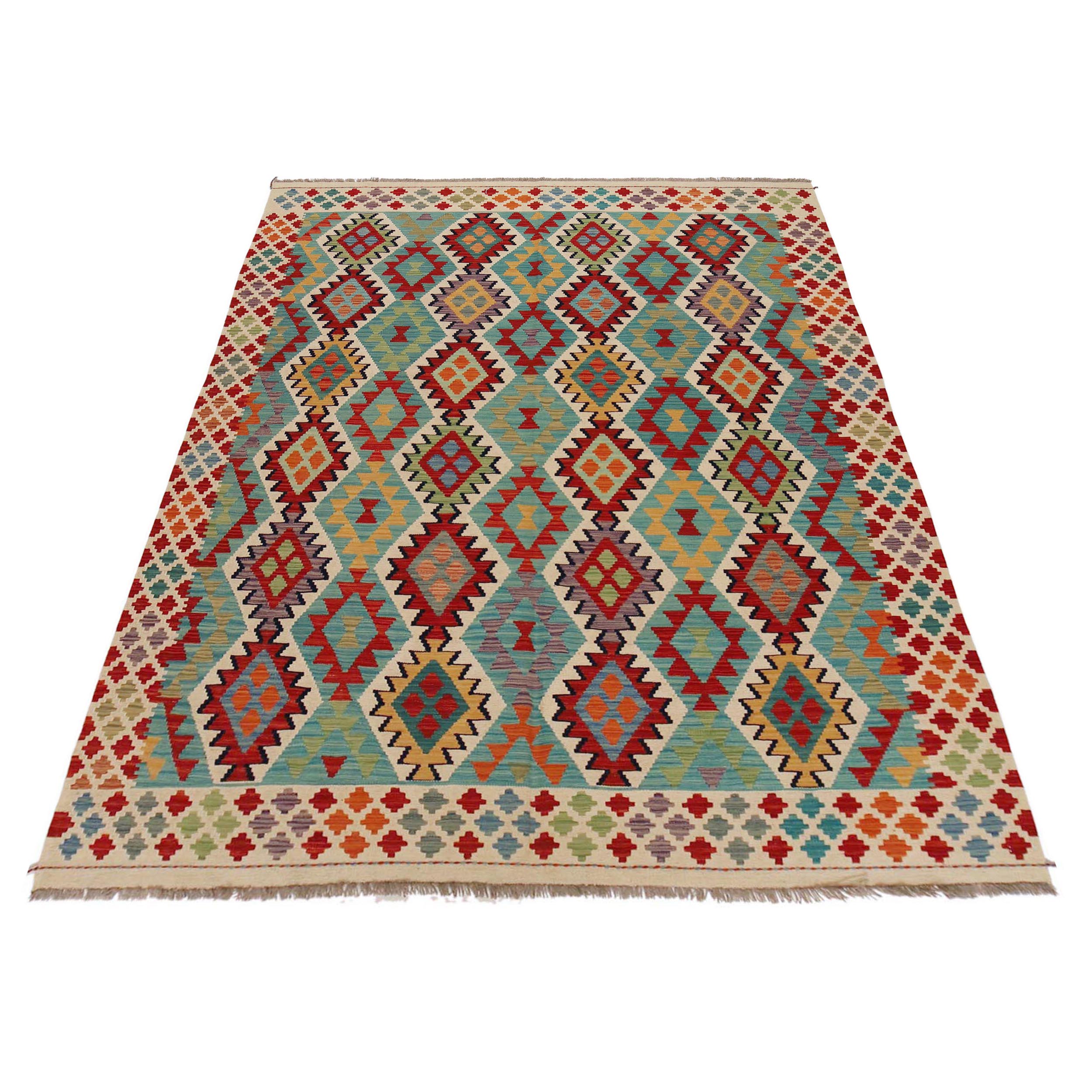 Handmade Wool Area Rug 174 x 250 cm (ID P36081)