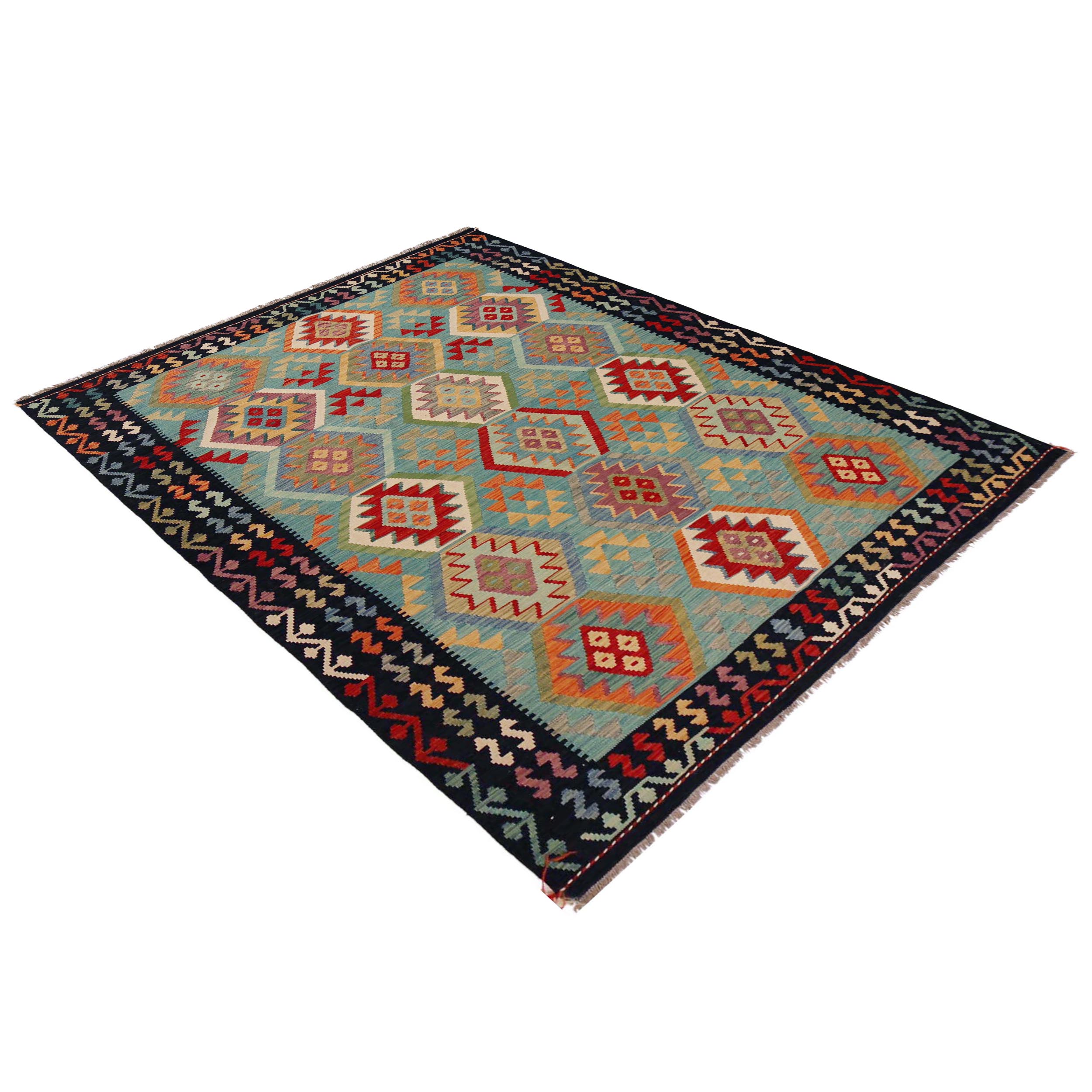 Handmade Wool Kilim Area Rug Premium Oriental 72x100in (ID P36082)