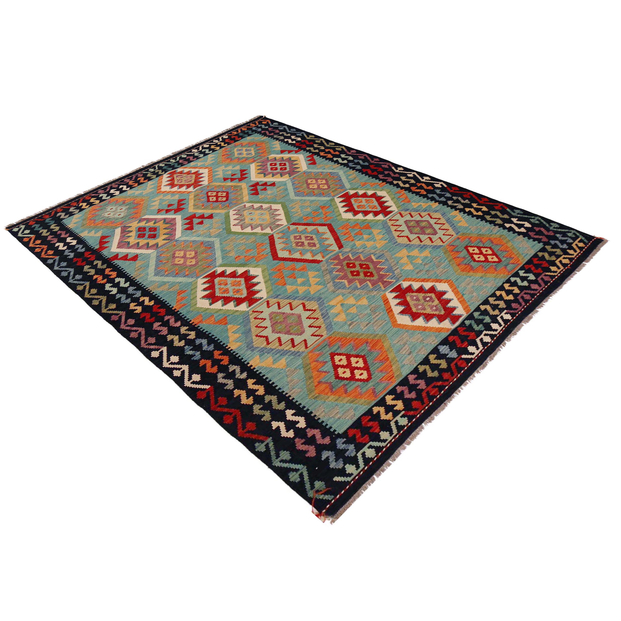 Handmade Wool Kilim Area Rug Premium Oriental 72x100in (ID P36082)