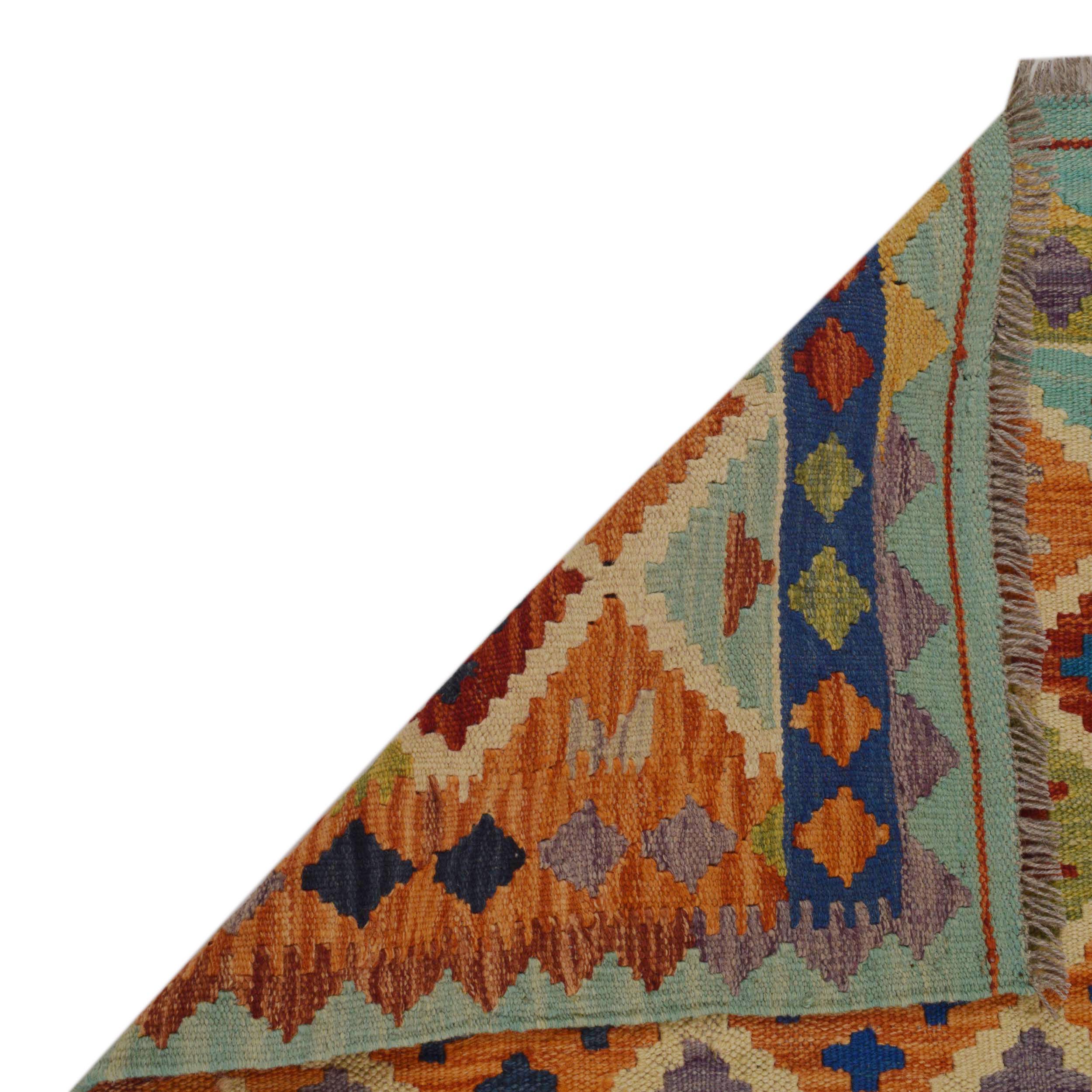 Handmade Wool Kilim Area Rug 103x150 cm (ID P36087)