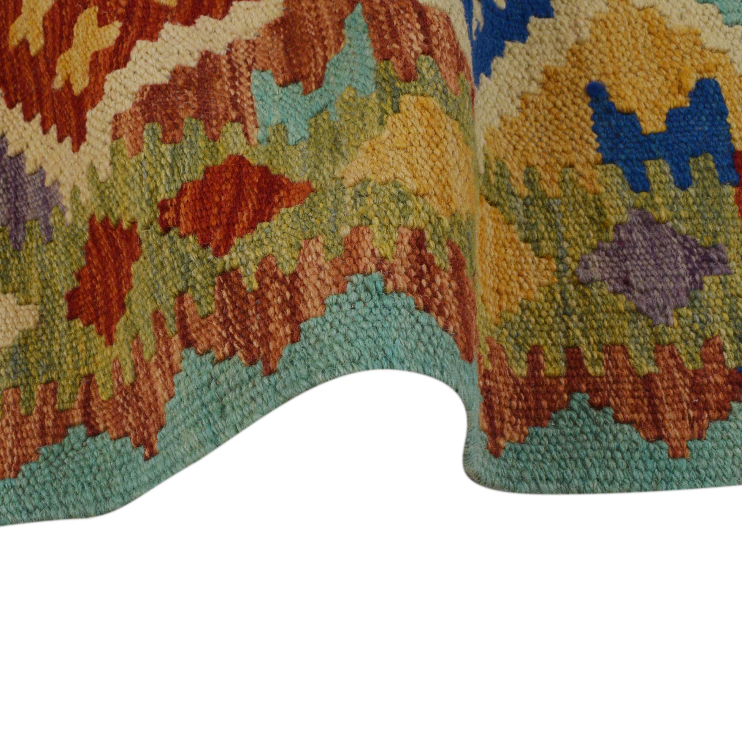 Handmade Wool Kilim Area Rug 103x150 cm (ID P36087)