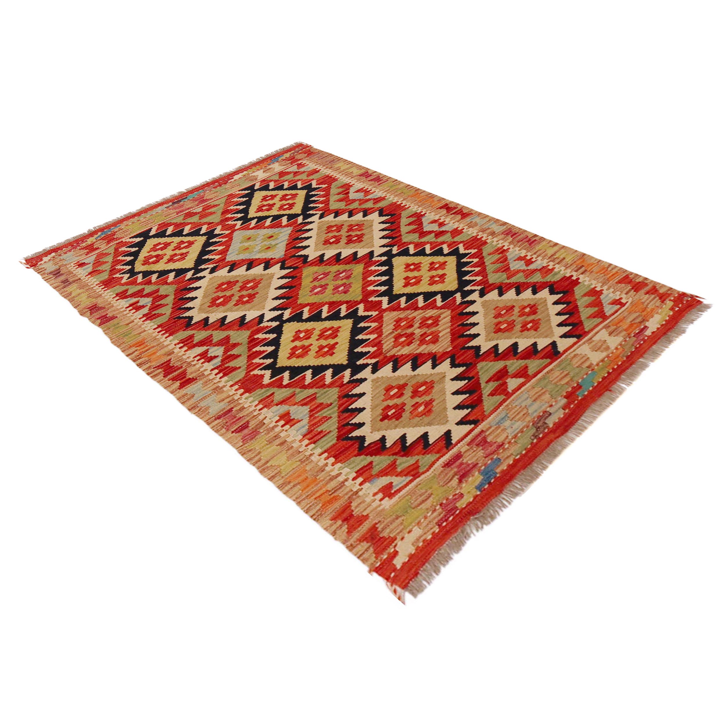Handmade Wool Kilim Rug 100 x 152 cm (ID 36090)
