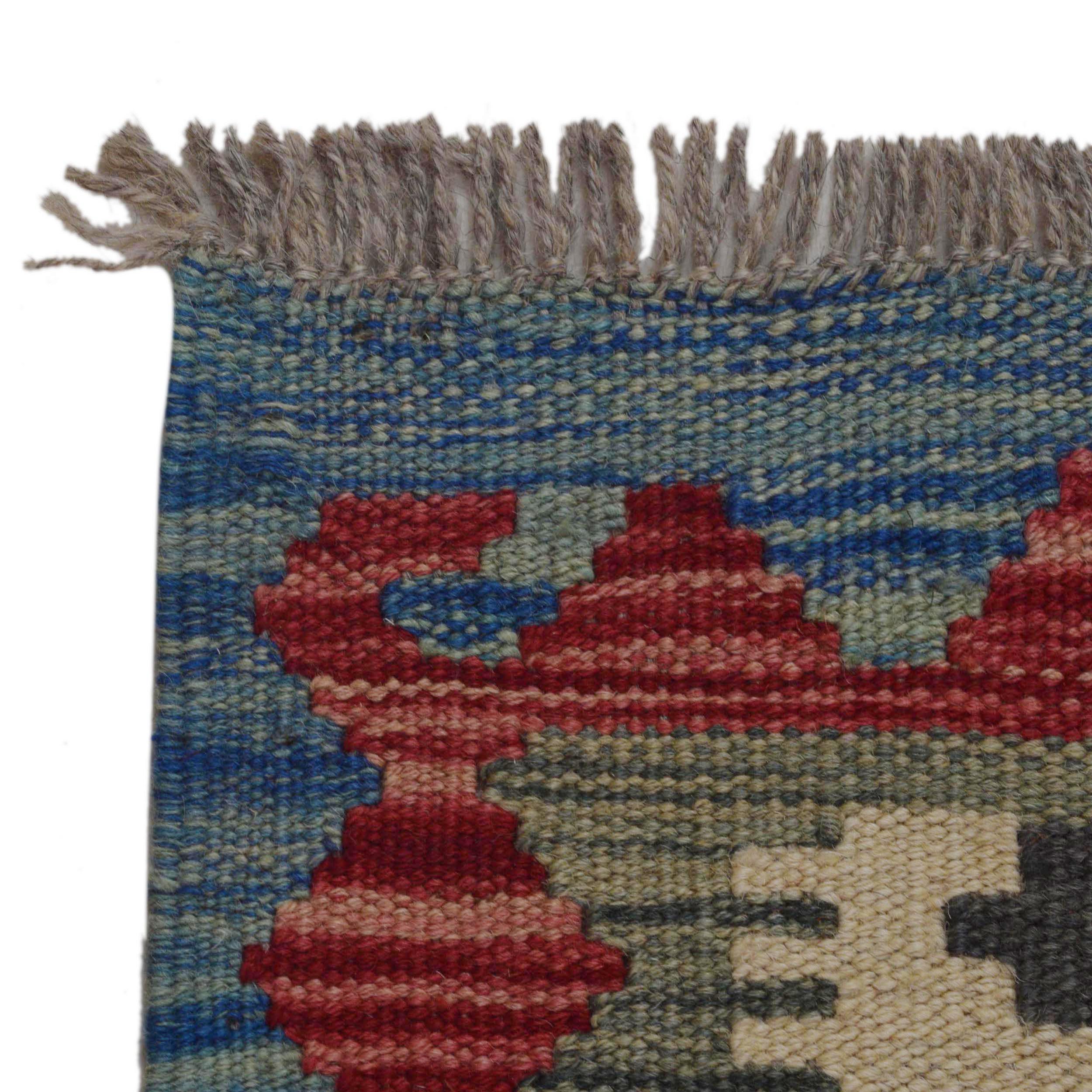 Handmade Wool Kilim Oriental Area Rug 158x203 cm (ID P36098)