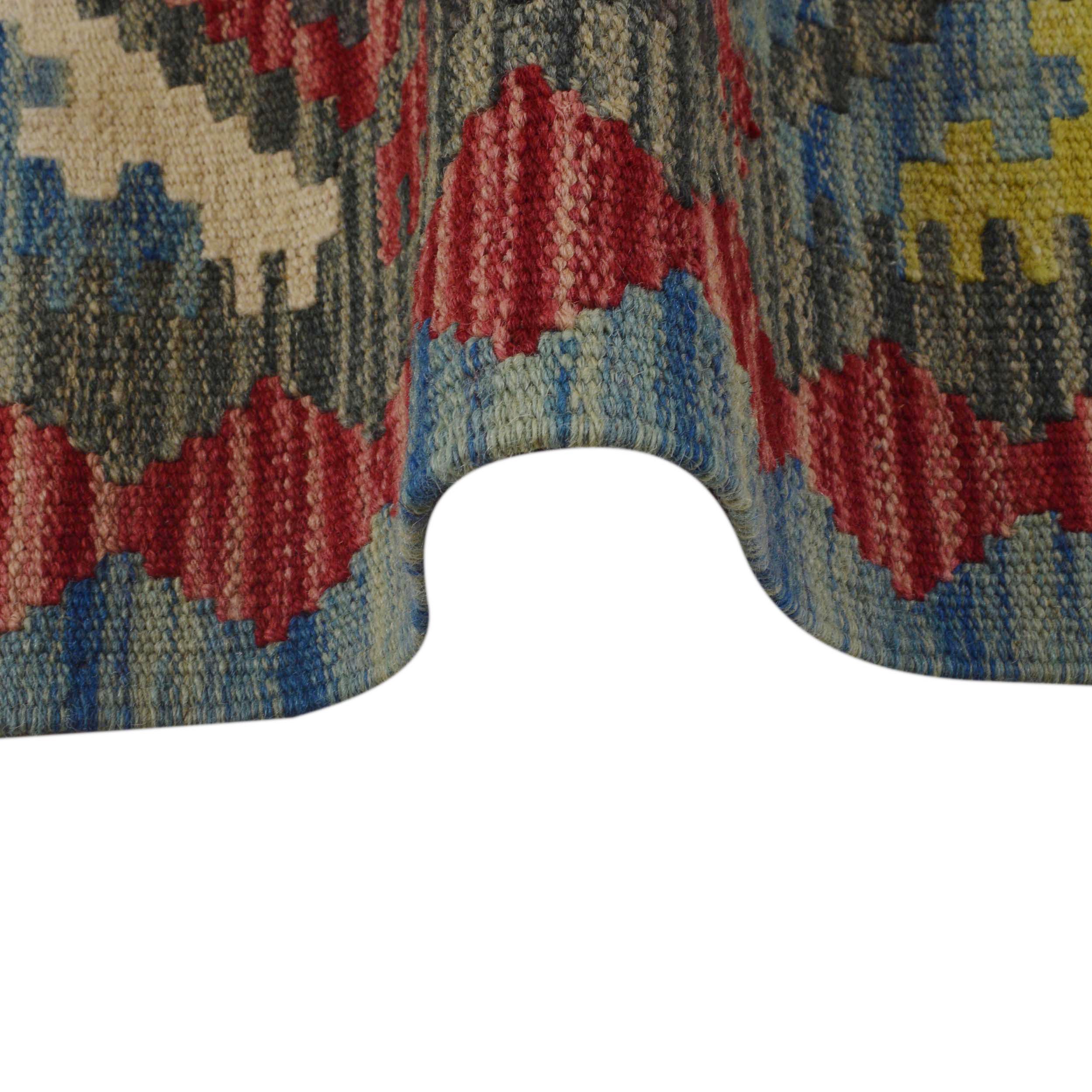 Handmade Wool Kilim Oriental Area Rug 158x203 cm (ID P36098)