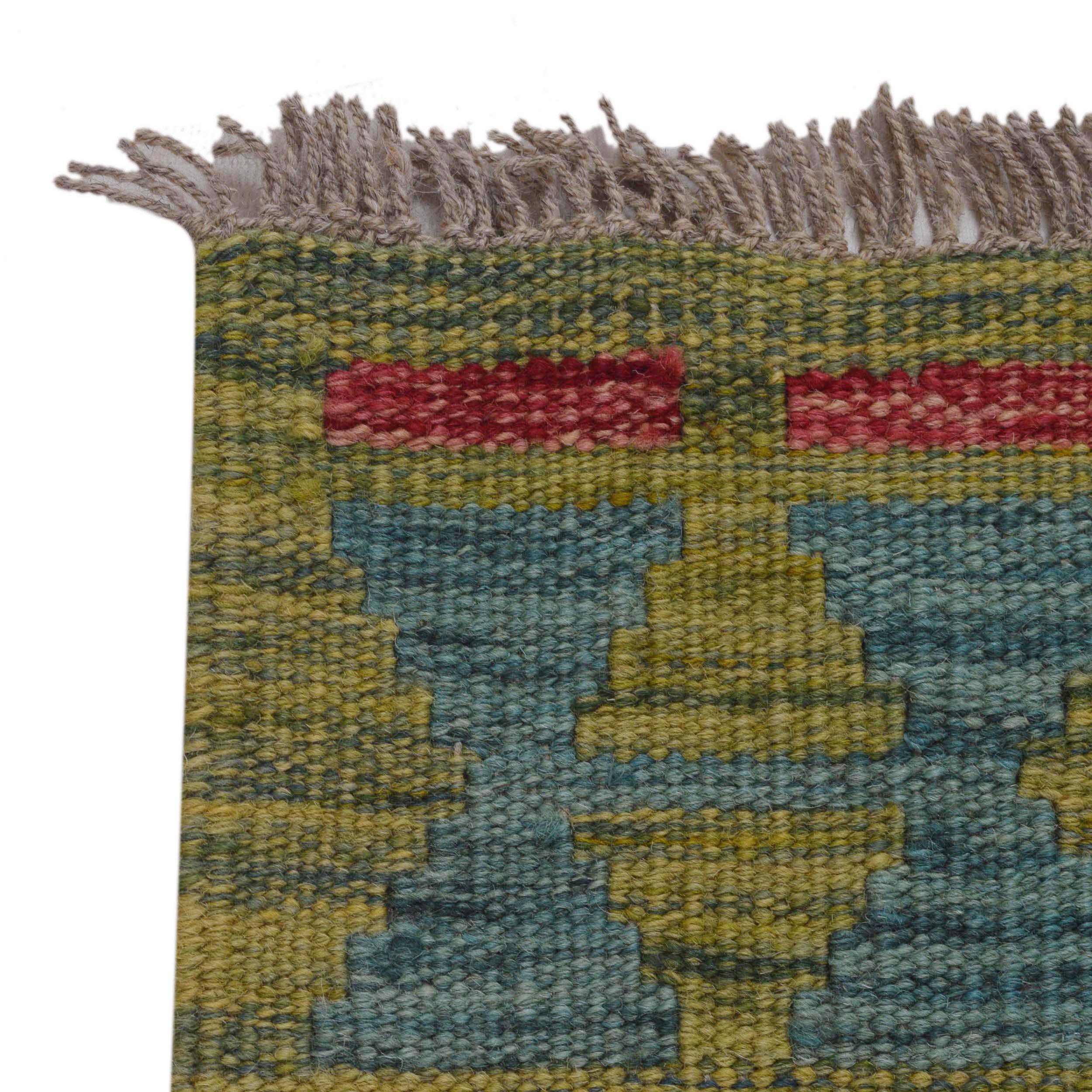 Handmade Wool Area Rug 154 x 197 cm (ID P36100)